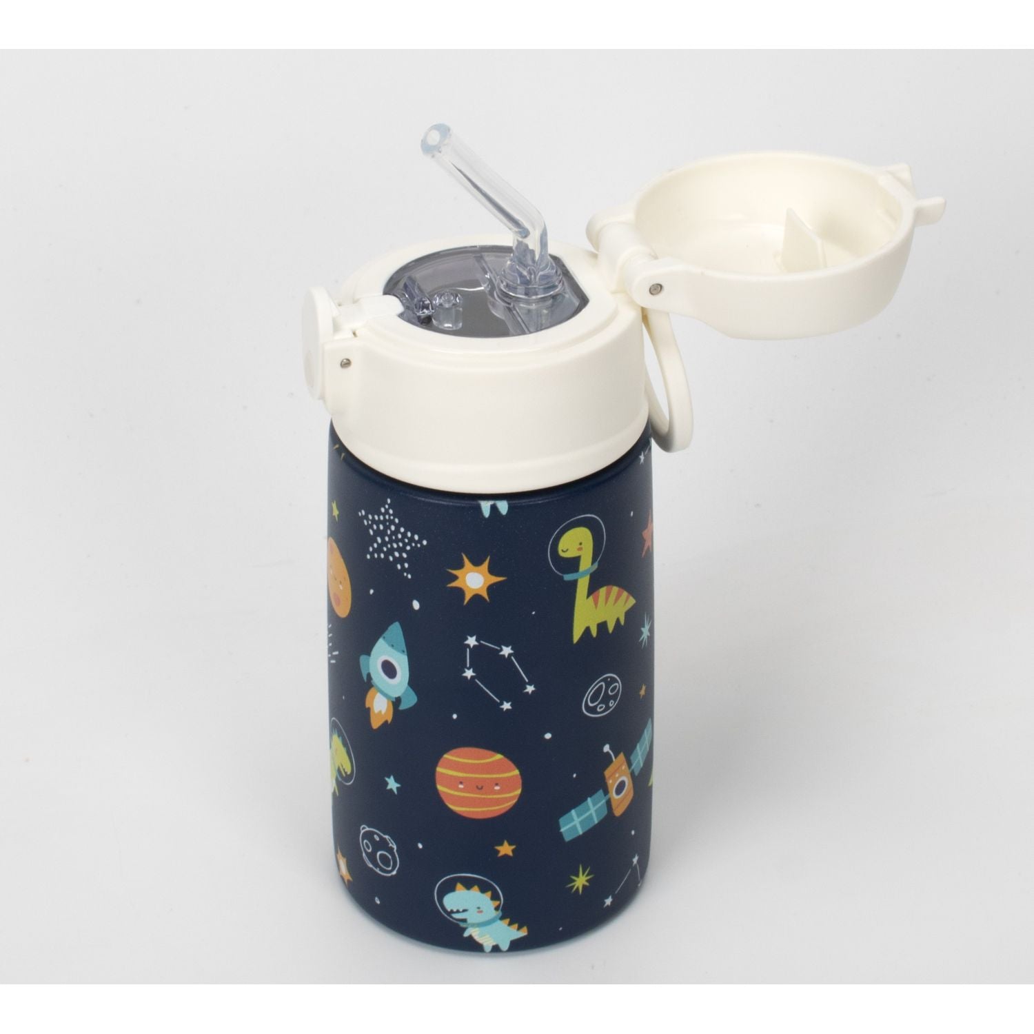 Oasis Kids Water Bottle with Sipper Silicone Straw 400ML (SA)