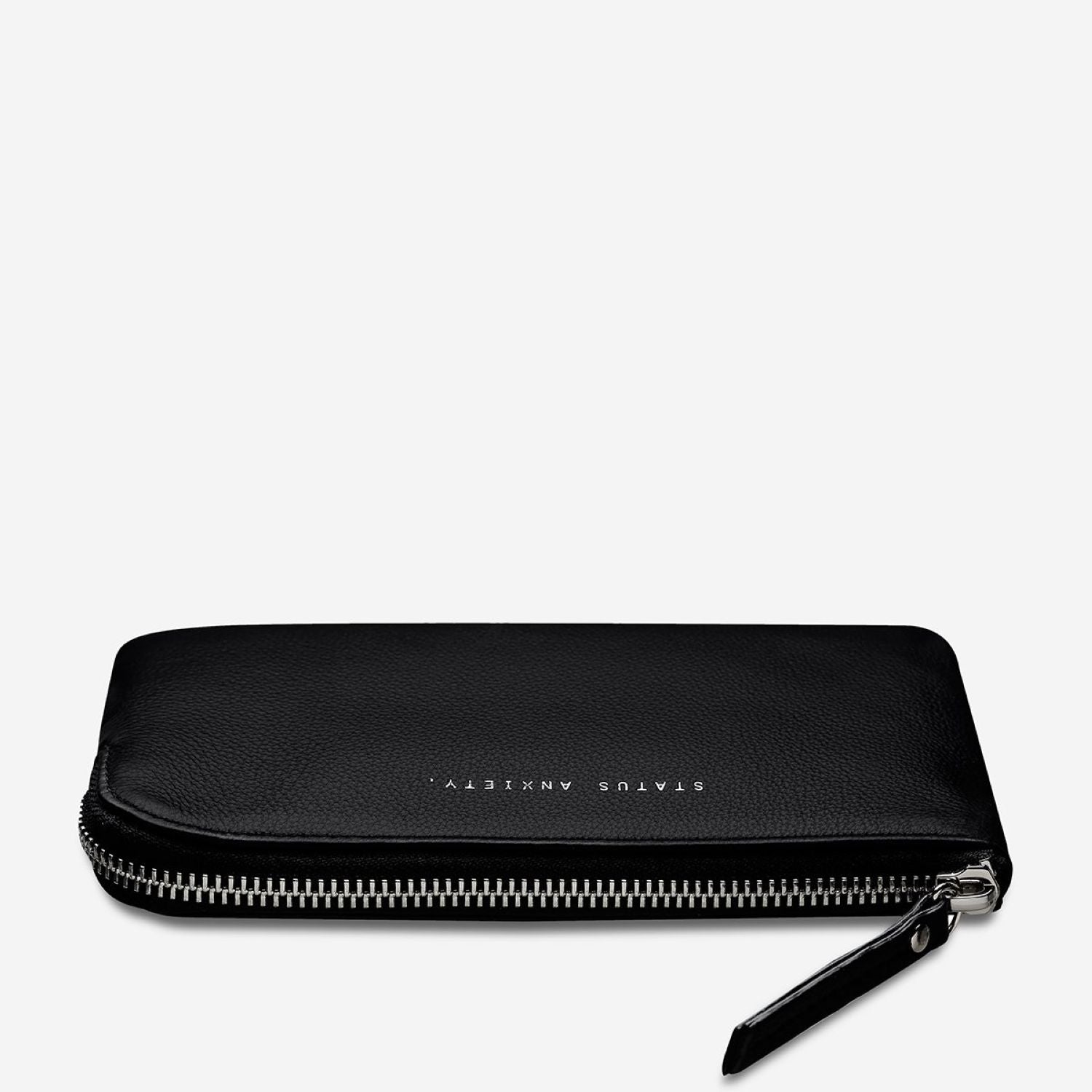 Status Anxiety Smoke And Mirrors Zip Leather Pouch