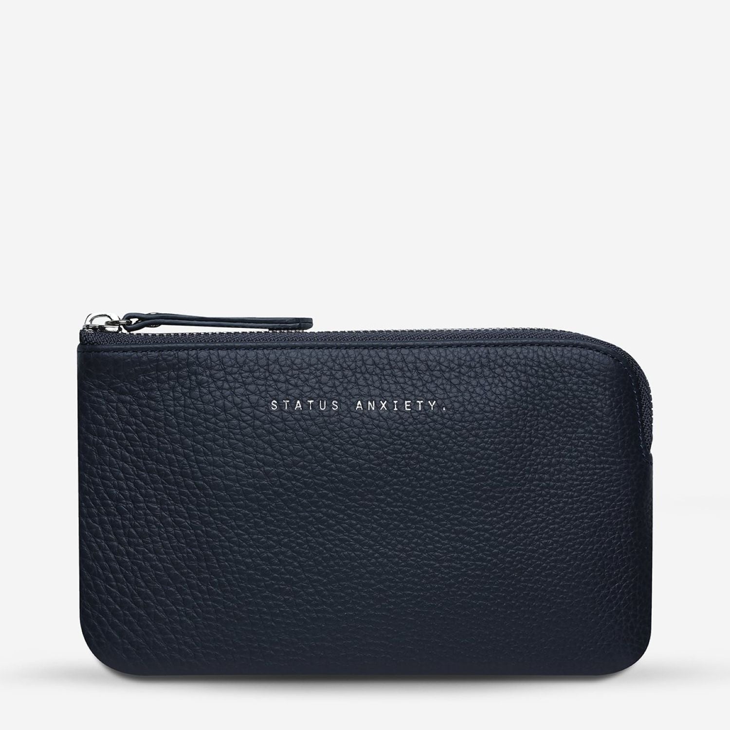 Status Anxiety Smoke And Mirrors Zip Leather Pouch