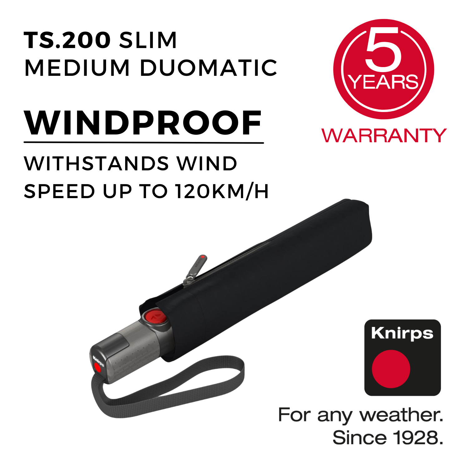 Knirps TS.200 Slim Medium Duomatic | Foldable Umbrellas, Travel Accessories, Umbrellas | Knirps Umbrellas