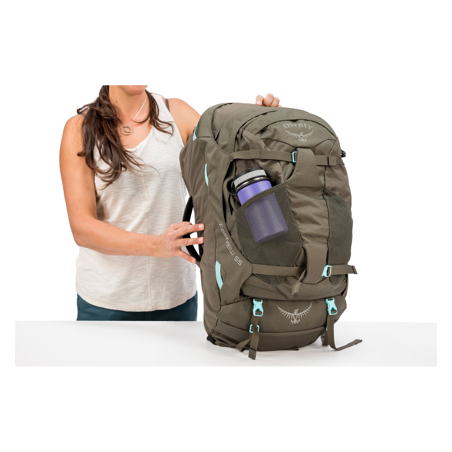 Osprey Fairview Travel Pack 55 Backpack - Small/Medium - Women's Travel - Trekking | Backpacking Packs, Bags, Bags for Women, Osprey, SGTrek, SGTrek Osprey, Travel Backpacks | Osprey-16