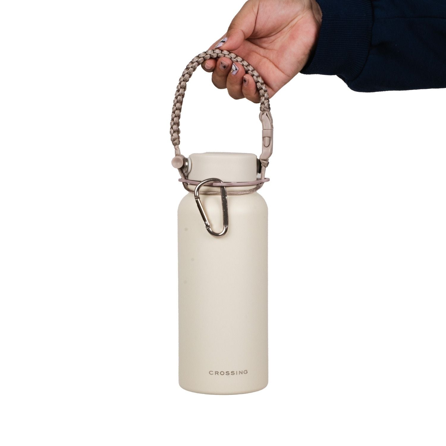 Crossing Paracord Bottle Carrier Strap with Carabiner