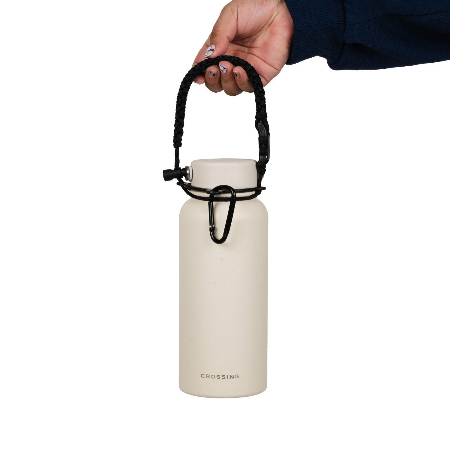 Crossing Paracord Bottle Carrier Strap with Carabiner