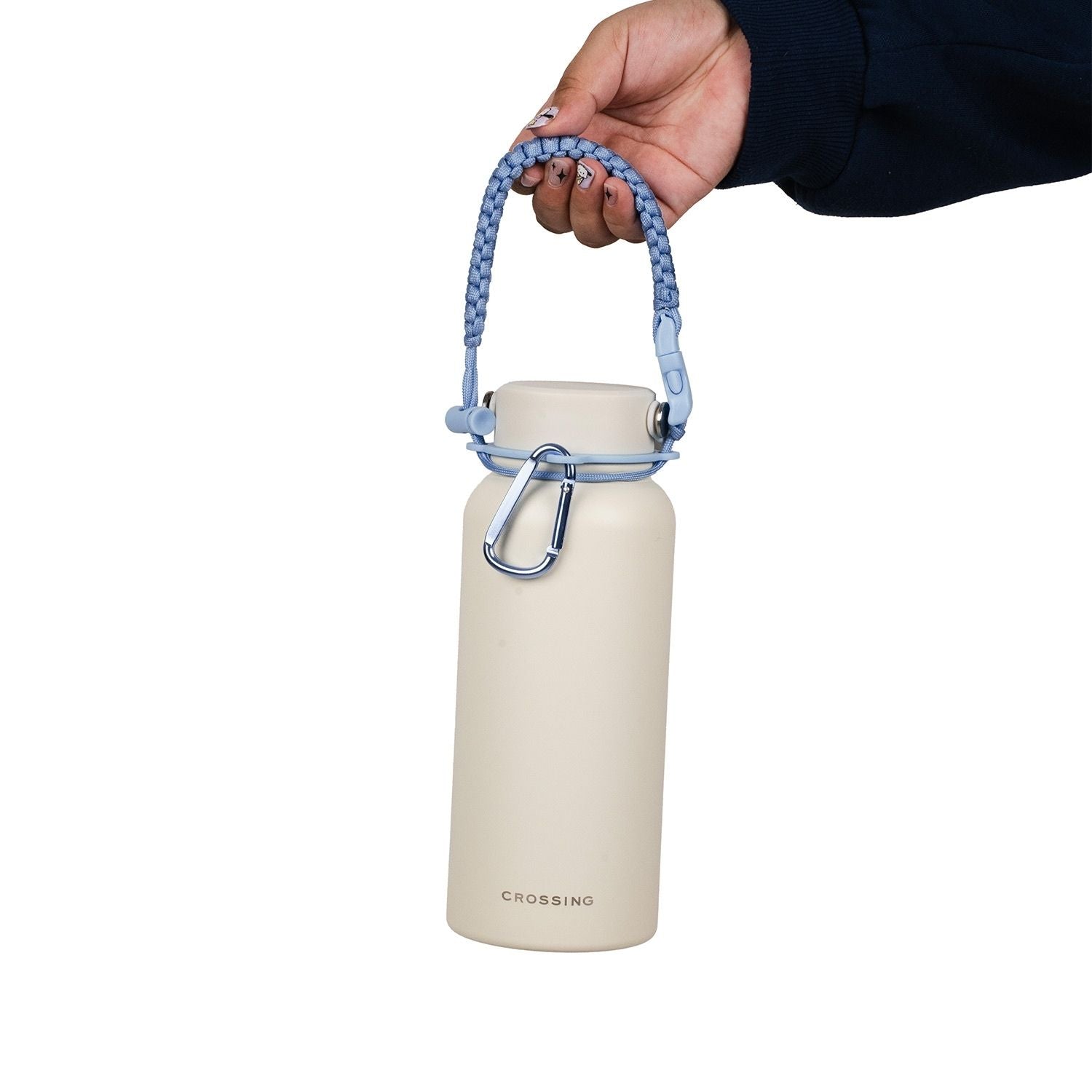 Crossing Paracord Bottle Carrier Strap with Carabiner