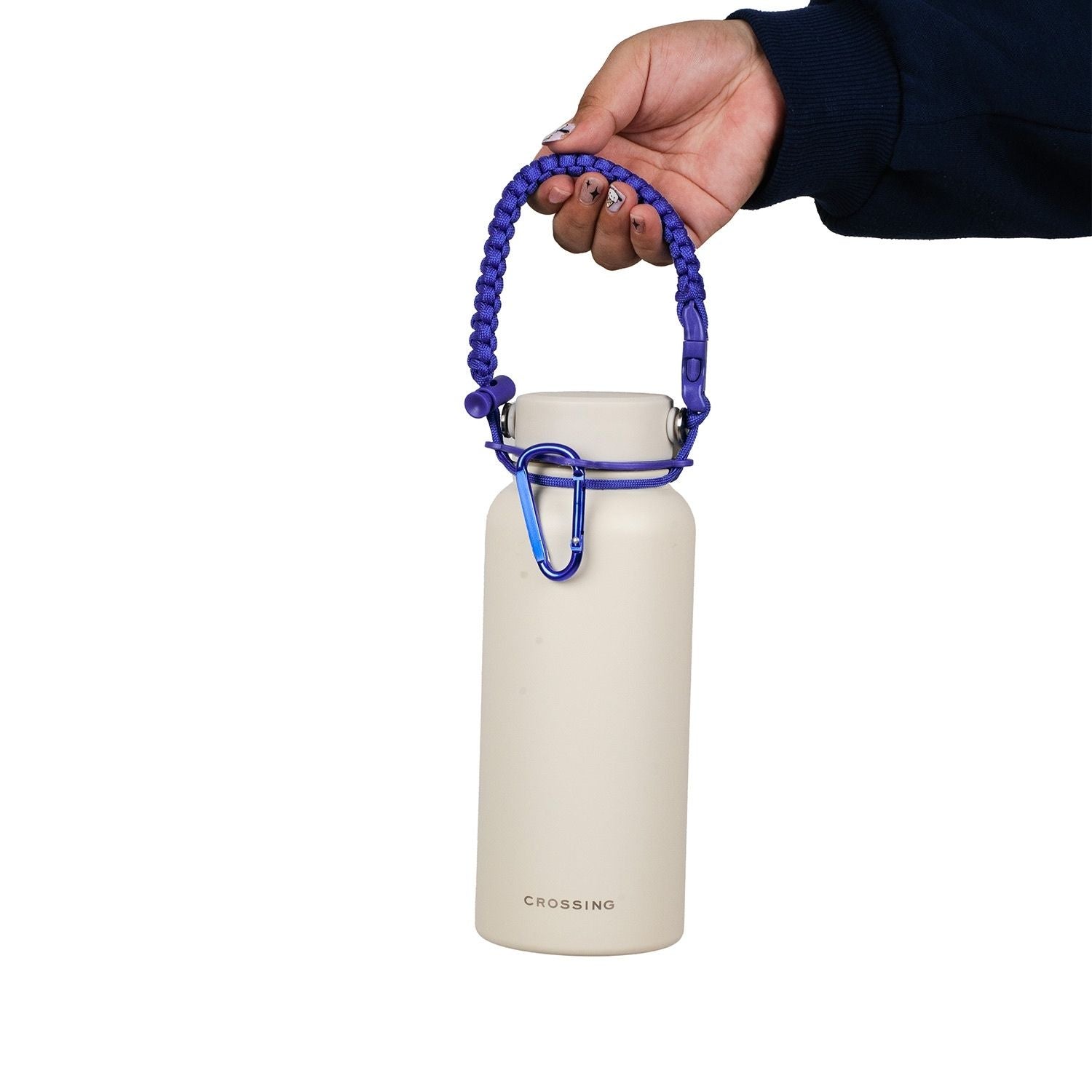 Crossing Paracord Bottle Carrier Strap with Carabiner