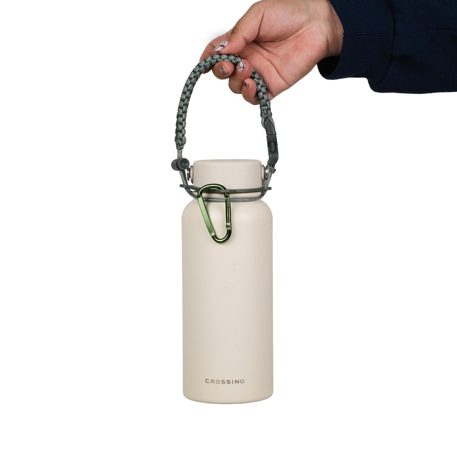 Crossing Paracord Bottle Carrier Strap with Carabiner