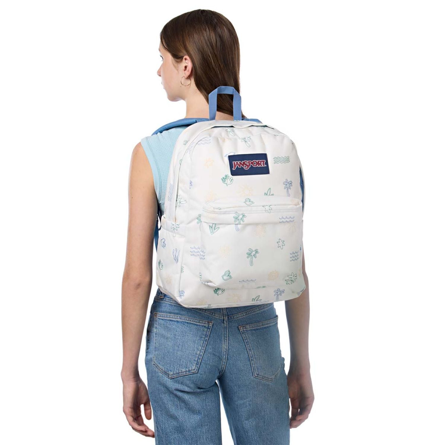 Jansport Superbreak Plus Backpack (Printed 1) (SA)