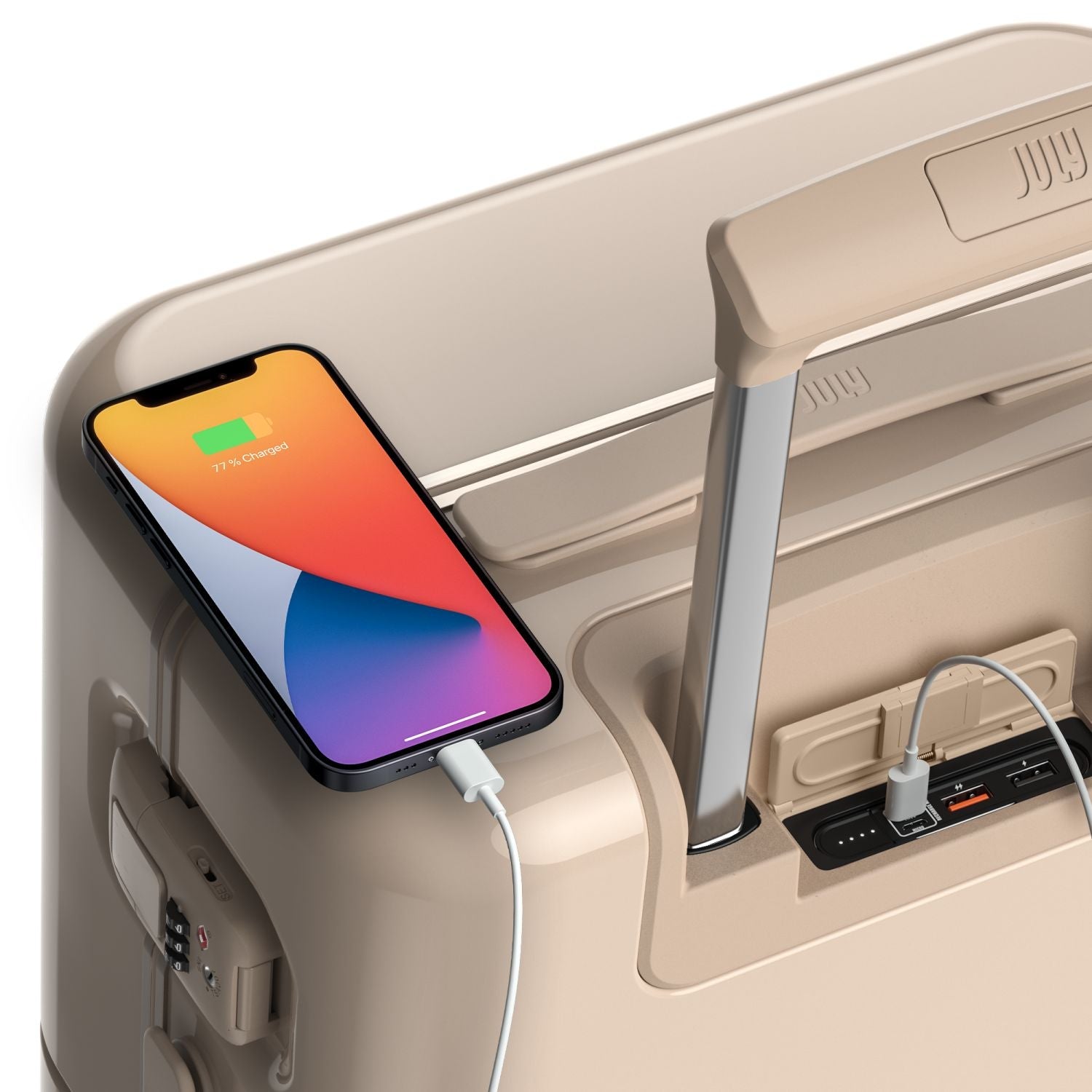 July Carry On Trunk Polycarbonate With Fastcharge USB-C 21" Luggage (SA)