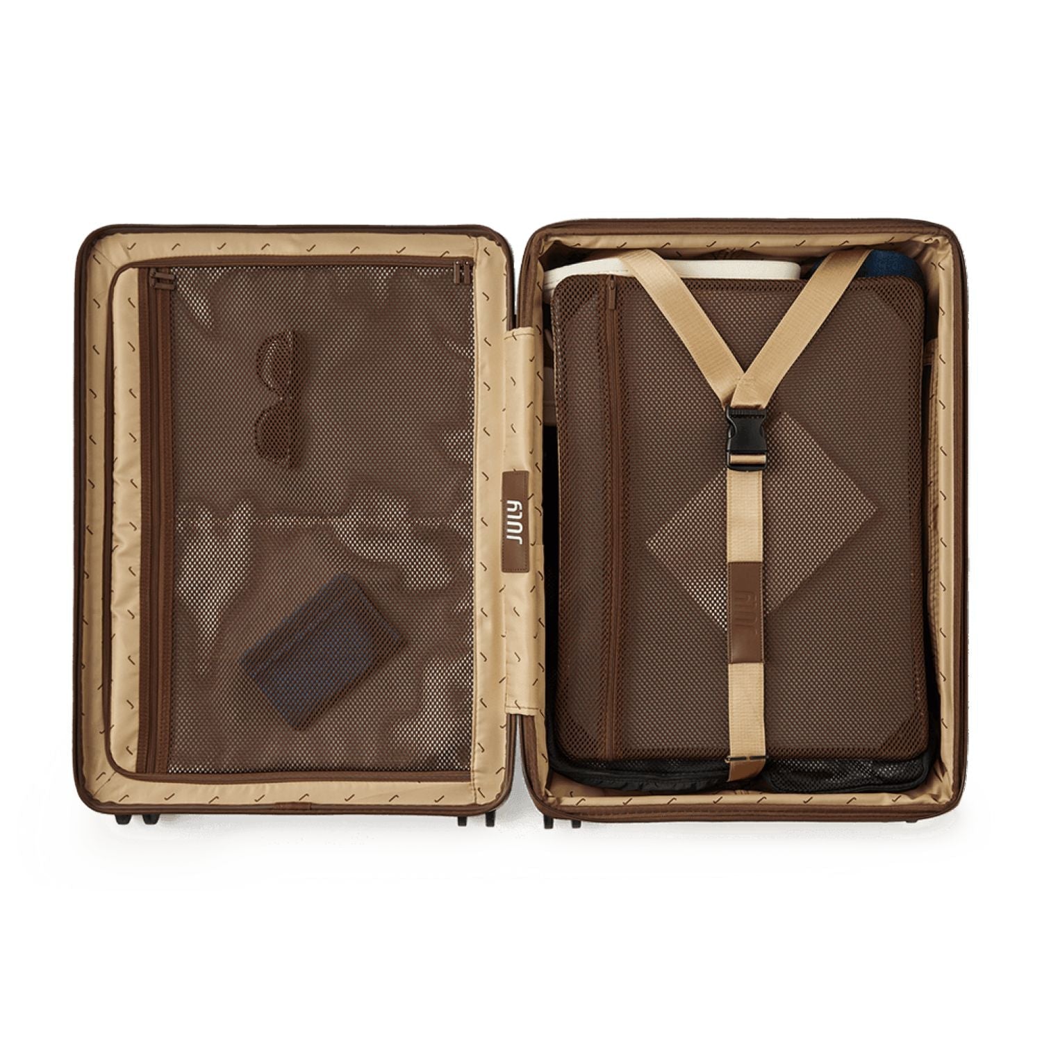 July Checked Expandable Polycarbonate 26" Luggage (SA)