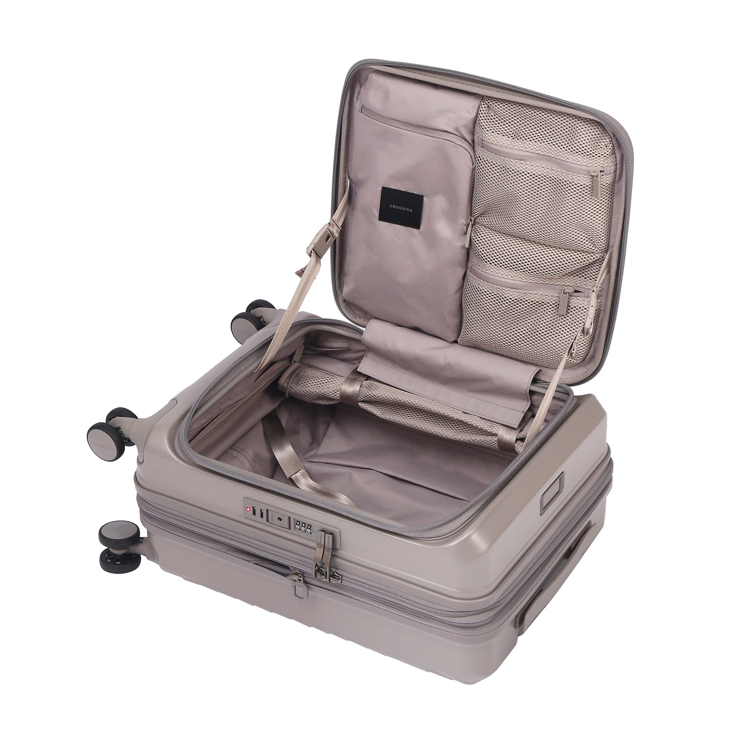 CROSSING INVI 20" Carry On Expandable Luggage With Front & Middle Access V3