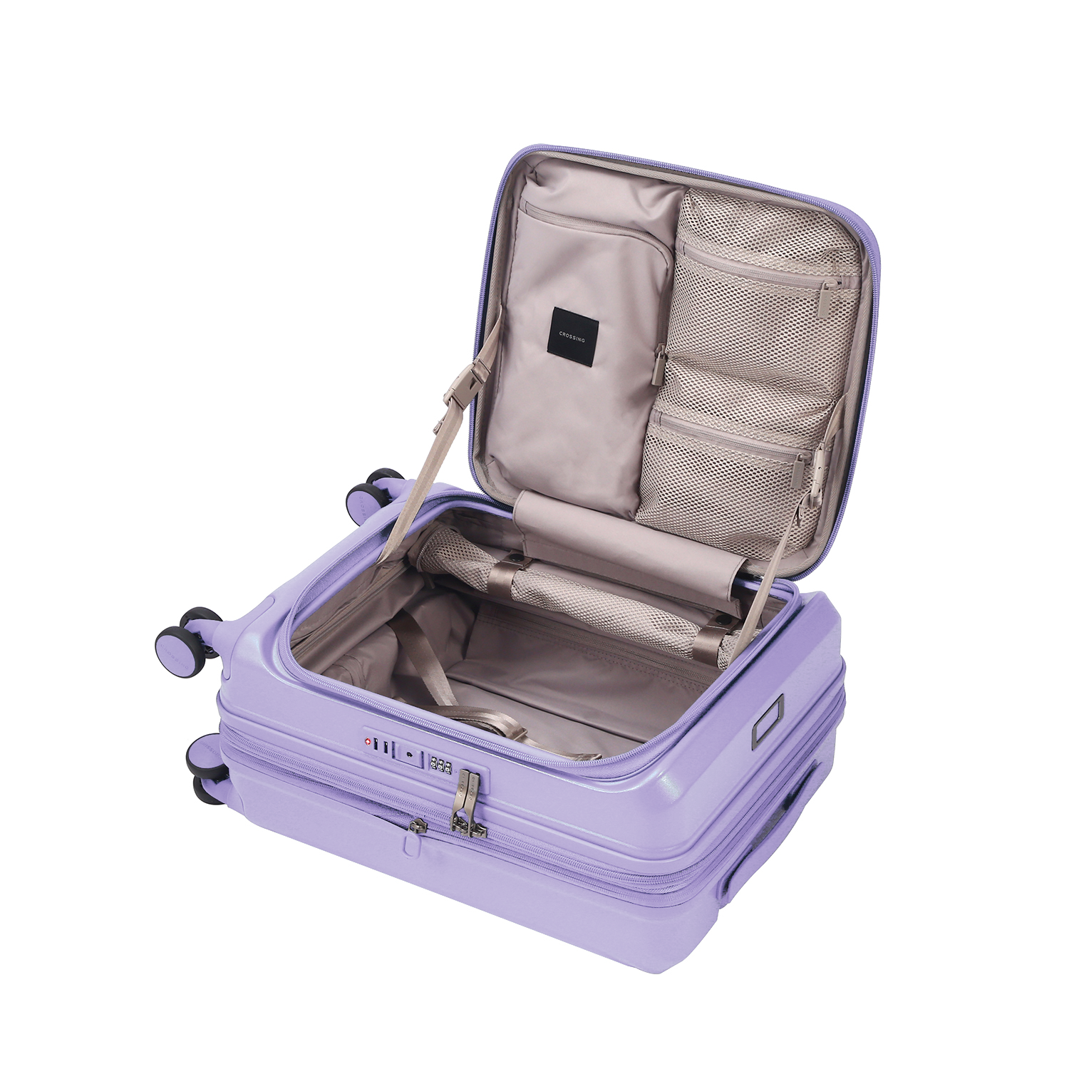 CROSSING INVI 20" Carry On Expandable Luggage With Front & Middle Access V3