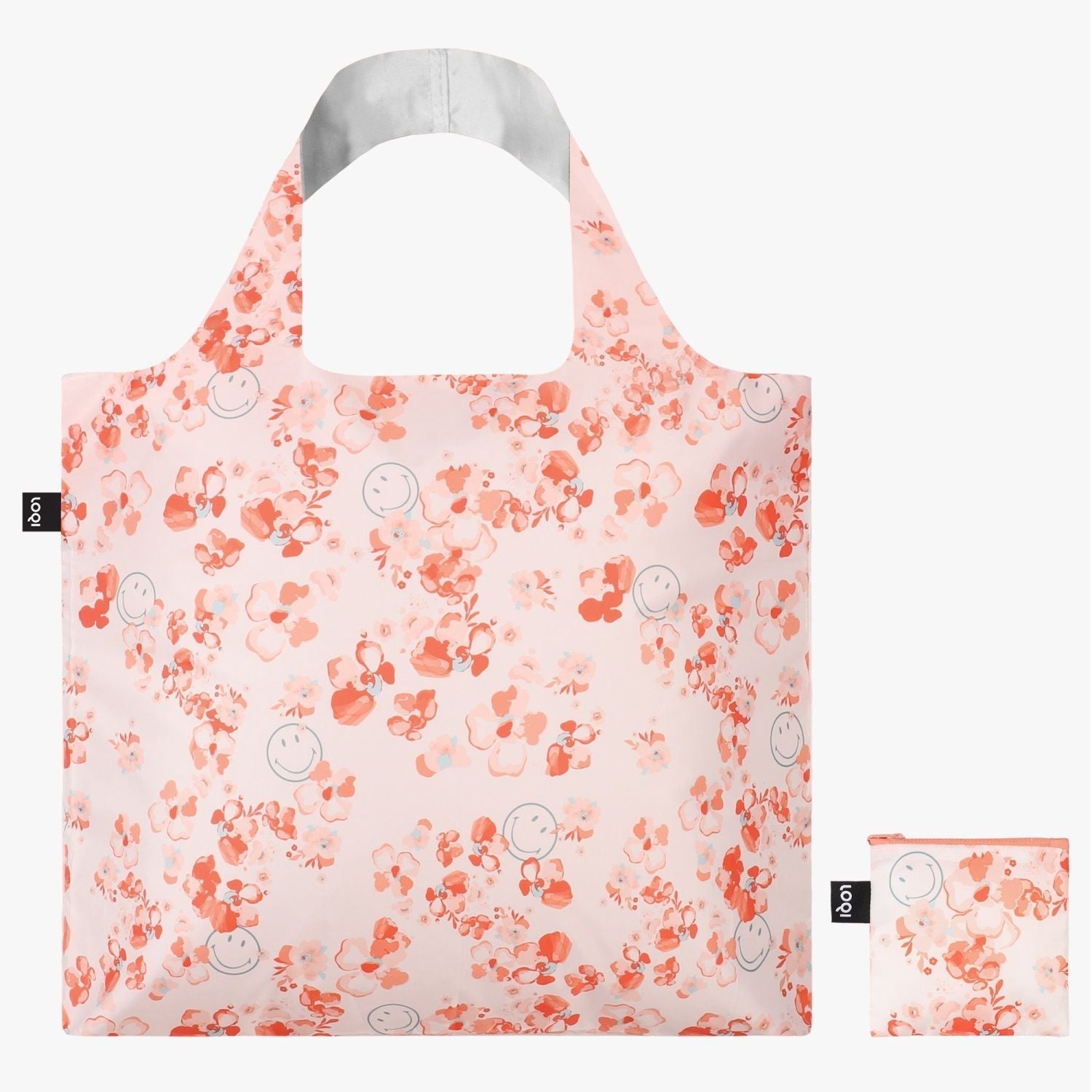 LOQI Artist Bag Smiley Blossom Recycled | LOQI