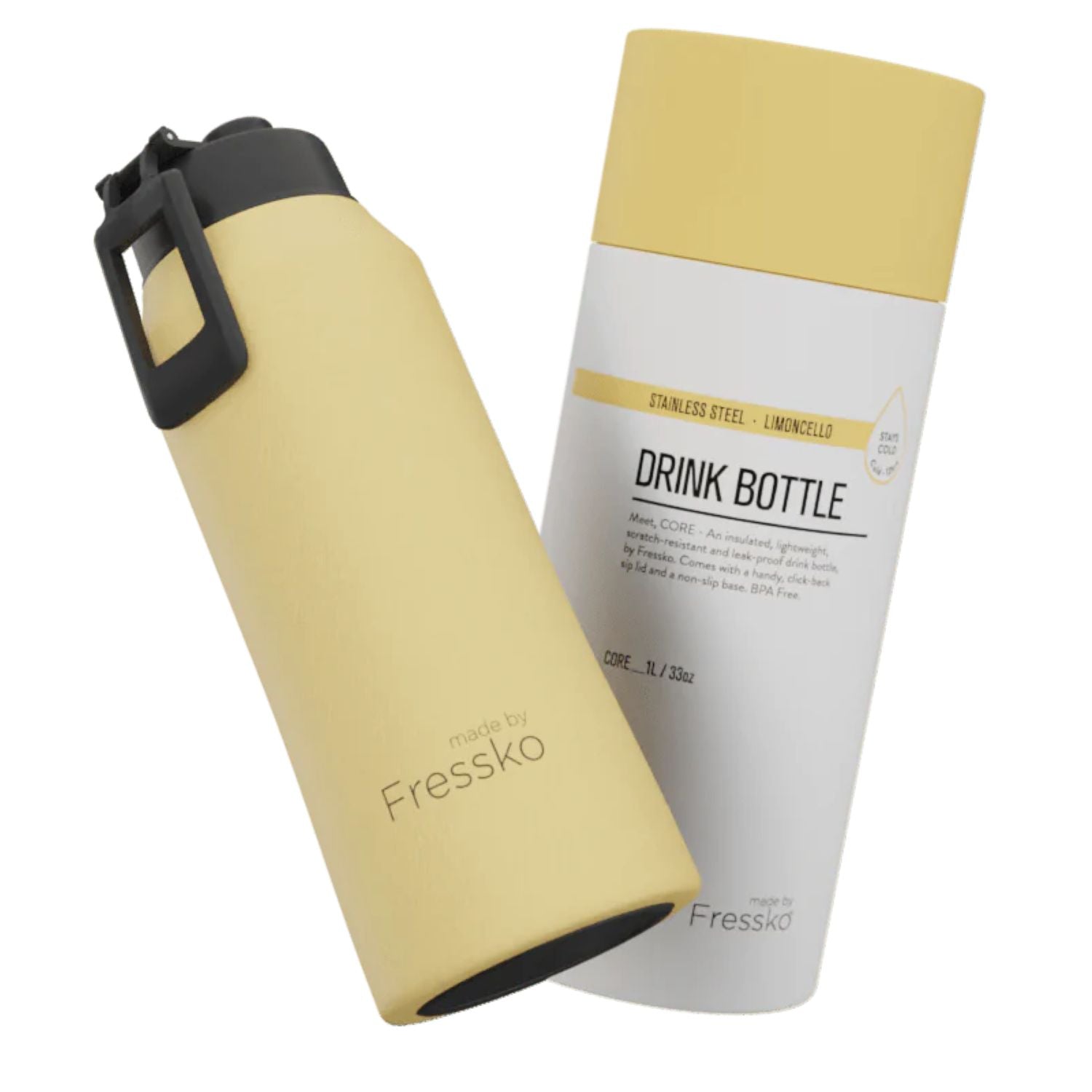 Made By Fressko Core 34oz Insulated Stainless Steel Drink Bottle (SA)