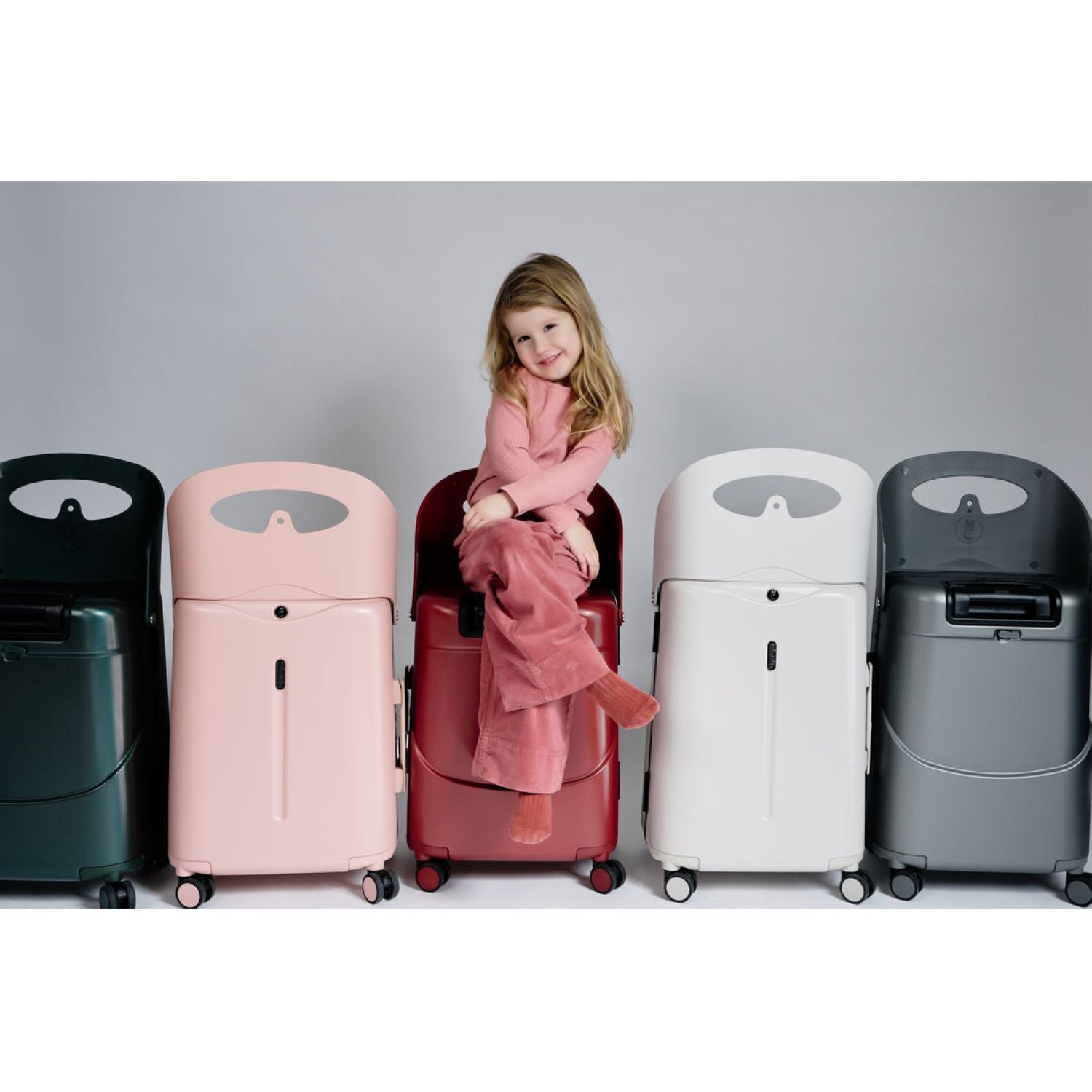 MiaMily Multicarry Carry On 18 Inch Luggage with Built-in Seat for Children (SA)