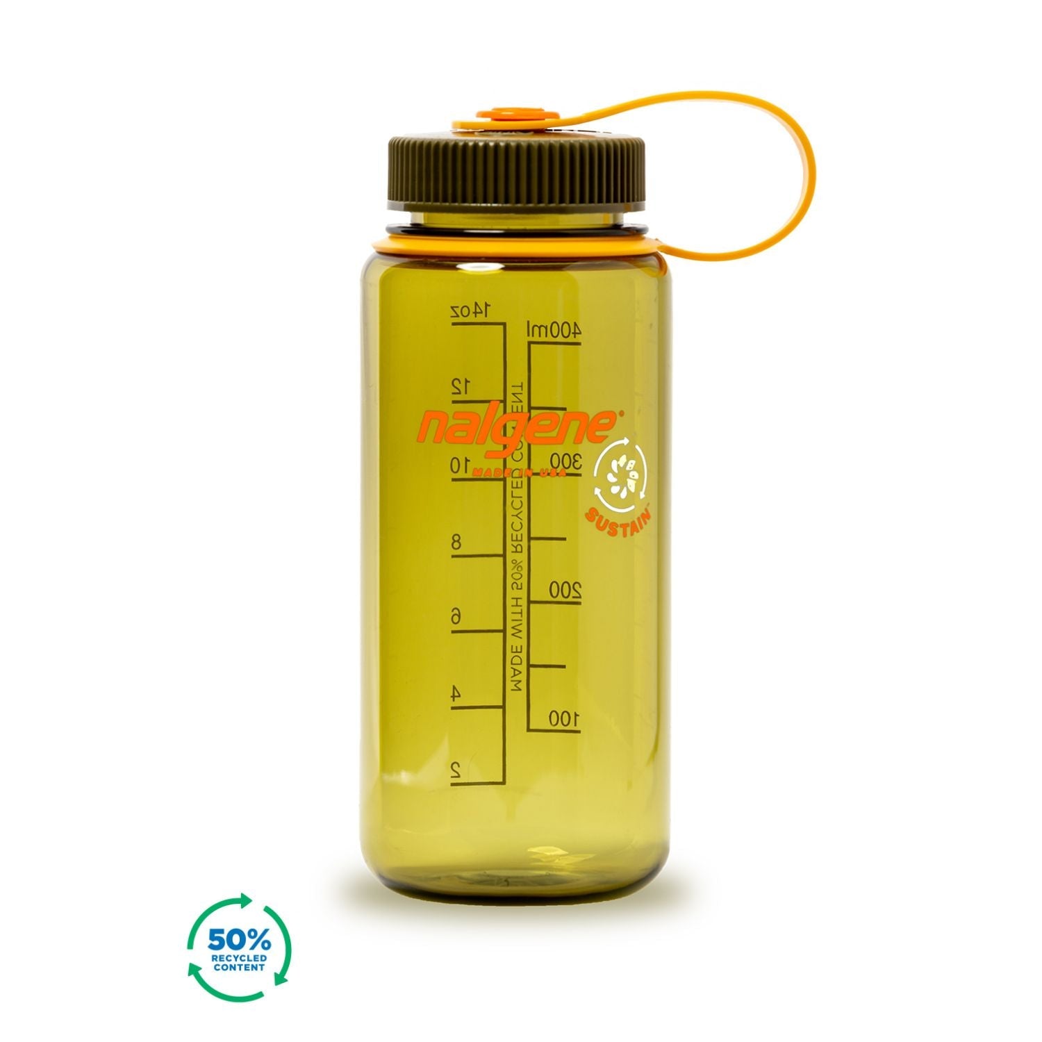 Nalgene 16oz Wide Mouth Sustain Water Bottle (Plain) (SA)