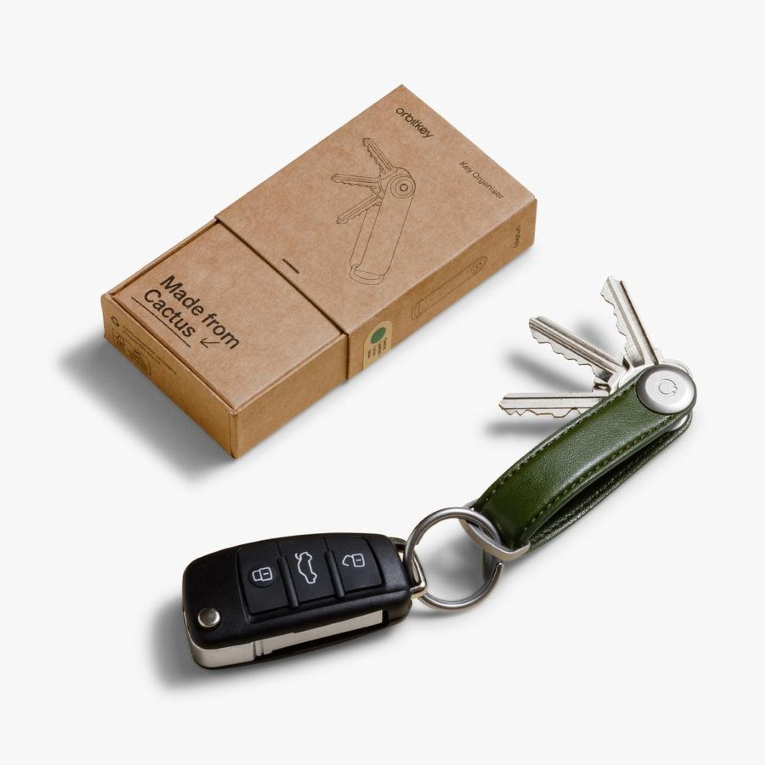 Orbitkey 2.0 Cactus Leather Key Organizer