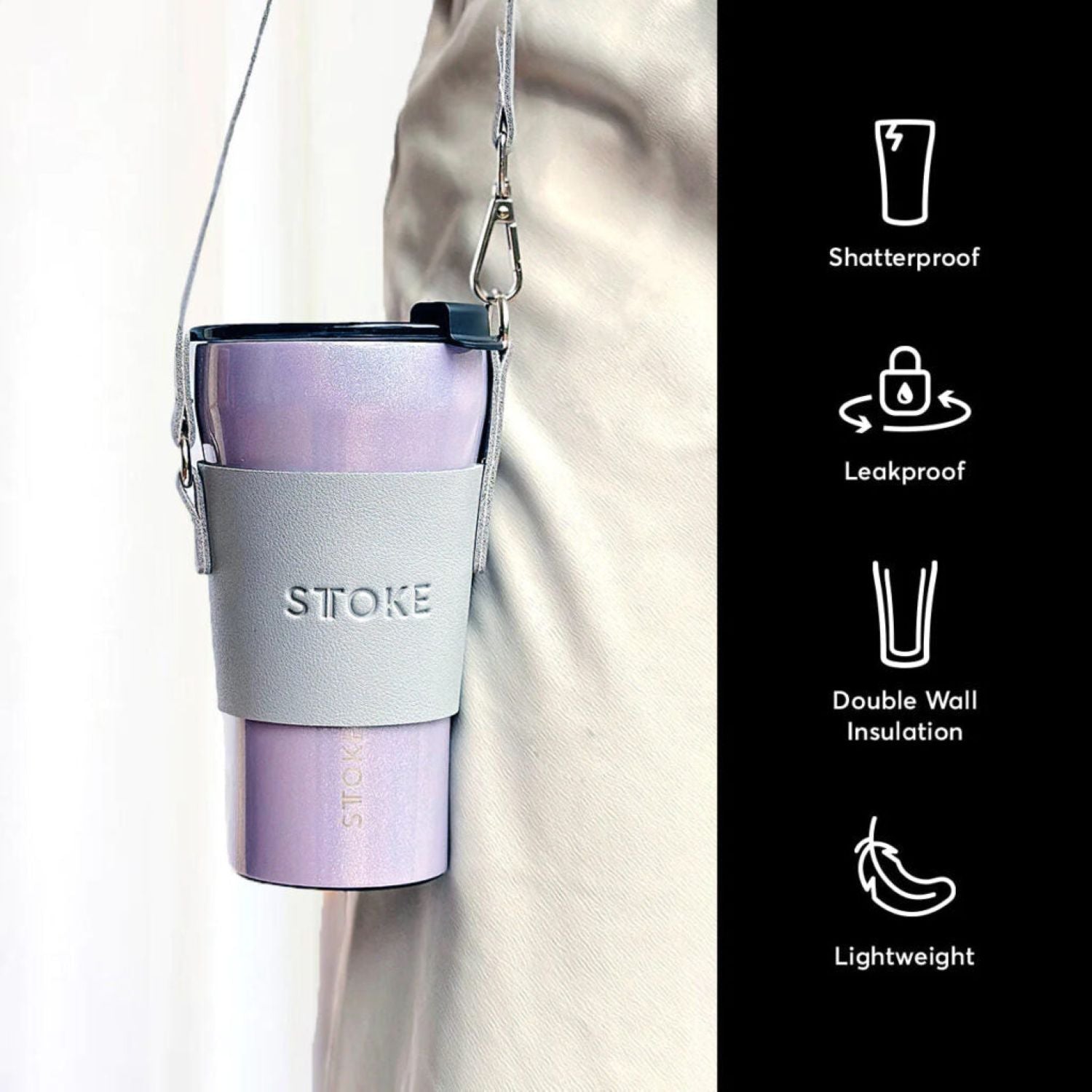 STTOKE Leakproof Ceramic Insulated Cup 12oz (Unicorn) | Cups and Tumblers, Gifts & Lifestyle, Travel Accessories, Water Bottles | STTOKE-15