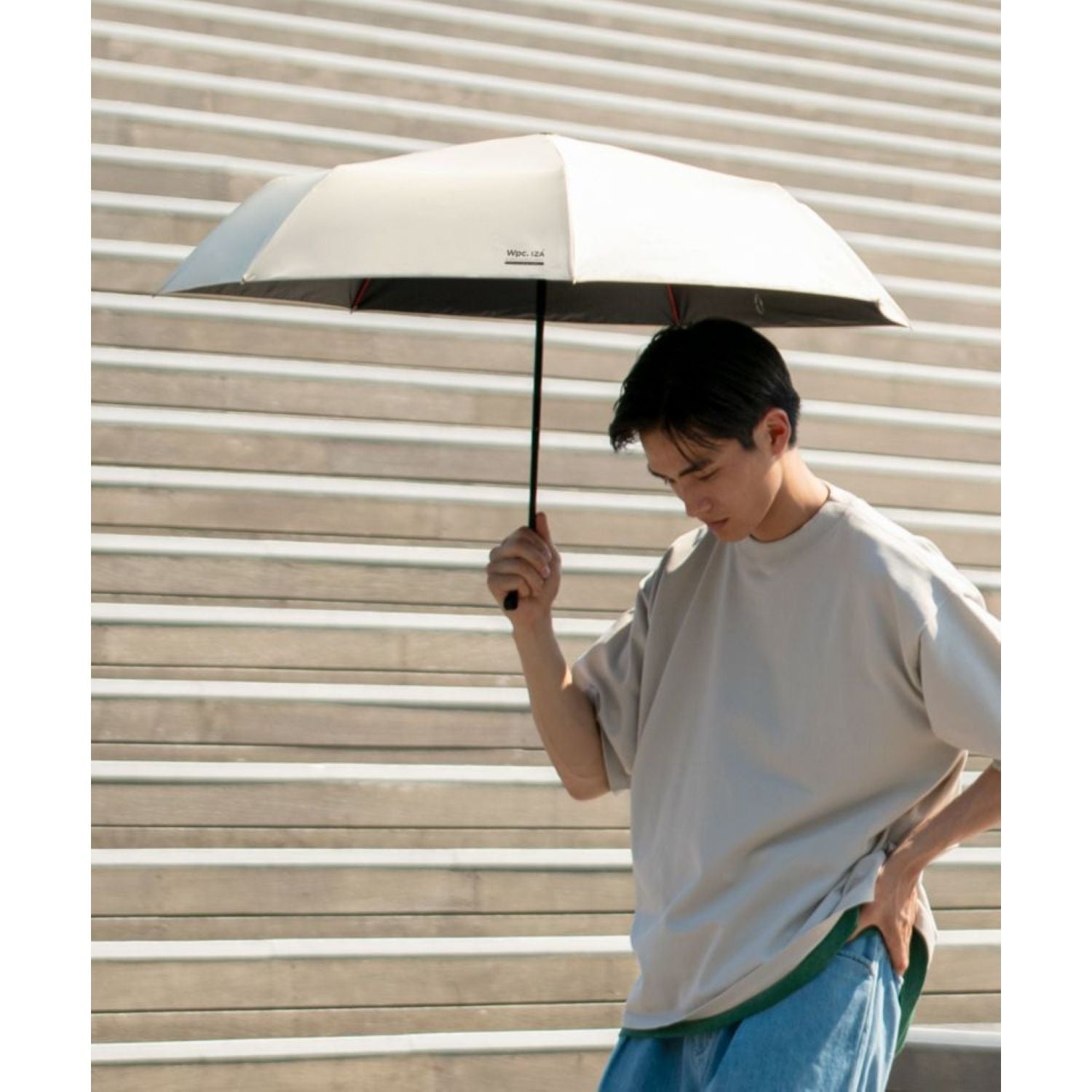 WPC IZA Wind Resistance UV Protection UPF 50+ Men's Umbrella 55cm