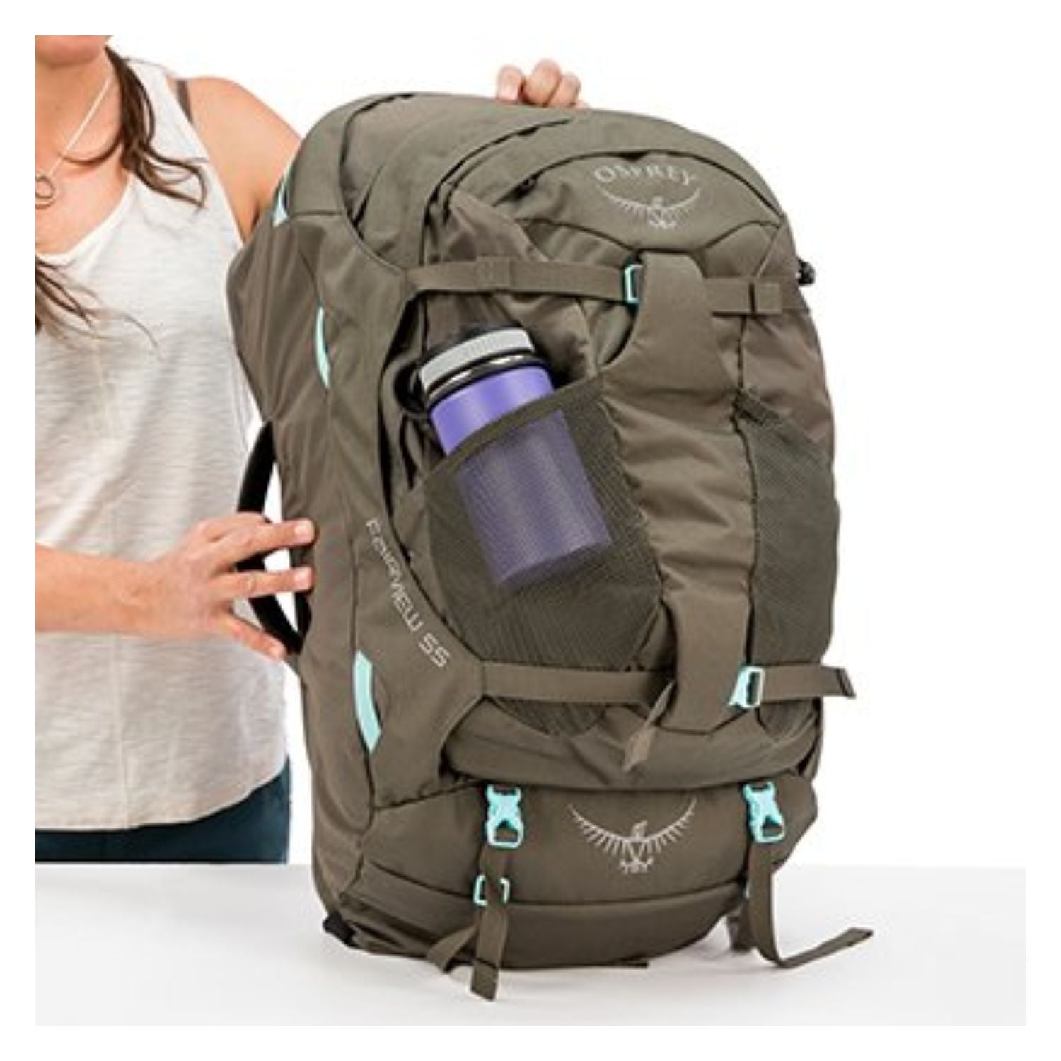 Osprey Fairview Travel Pack 55 Backpack - Extra Small/Small - Women's Travel - Trekking | Backpacking Packs, Bags, Bags for Women, Osprey, SGTrek, SGTrek Osprey, Travel Backpacks | Osprey-11