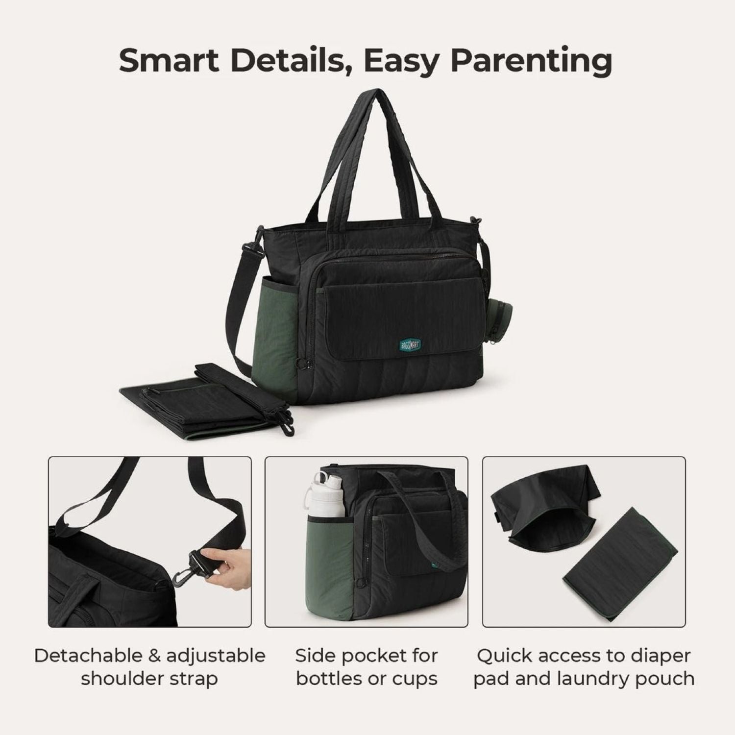 Bagsmart Paz Diaper Tote 25L