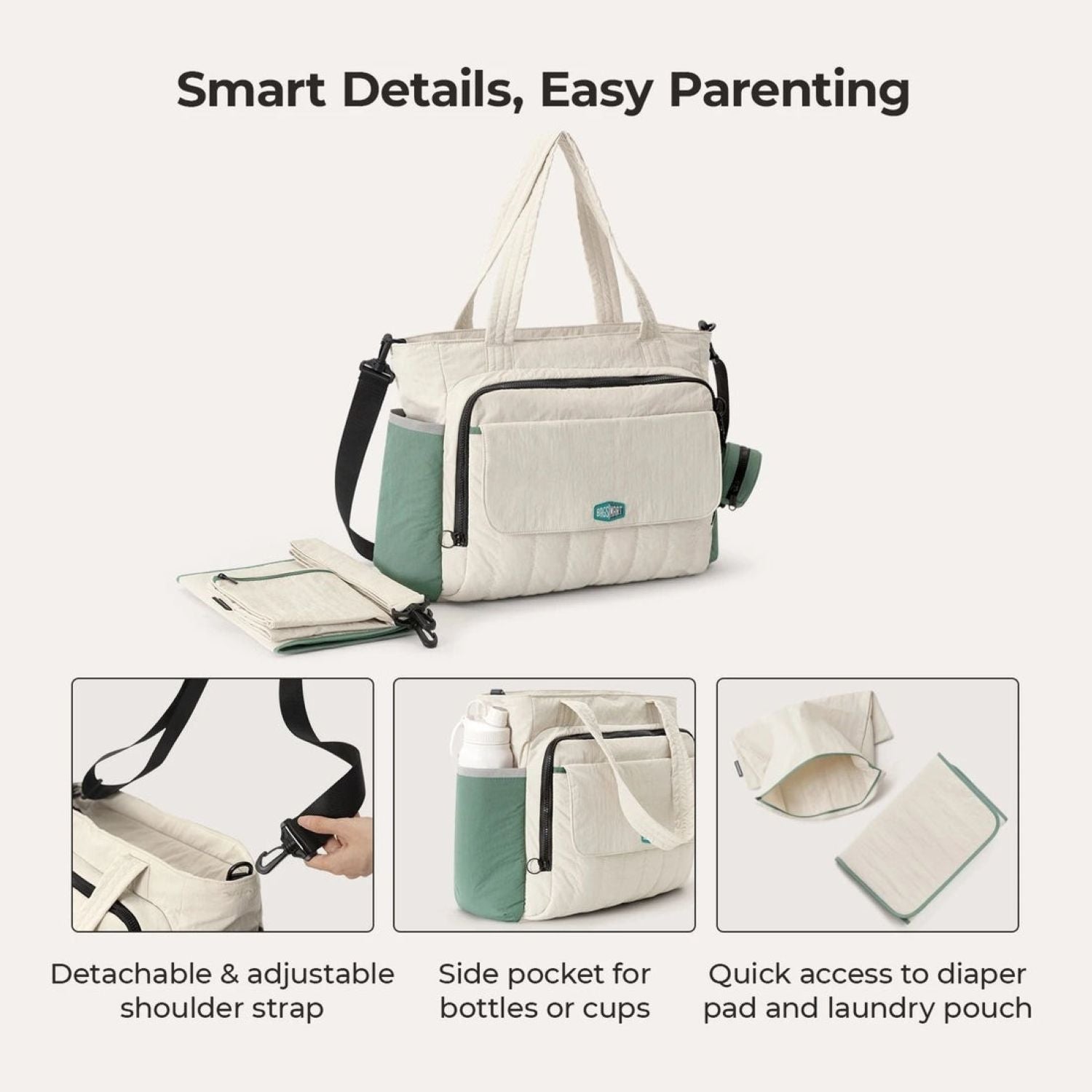 Bagsmart Paz Diaper Tote 25L (SA)