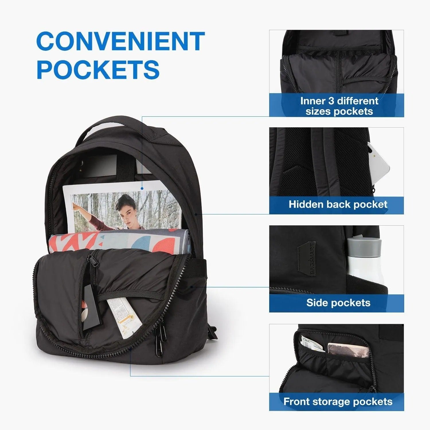 Bagsmart Zoraesque Feather Light Backpack 14L