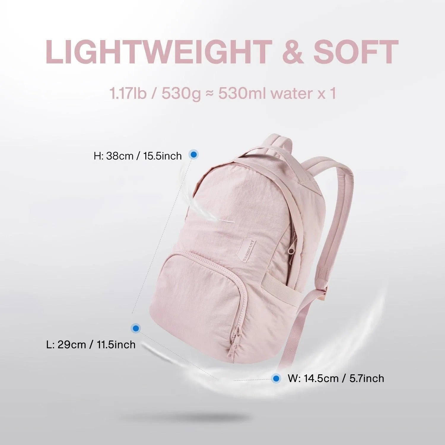 Bagsmart Zoraesque Feather Light Backpack 14L