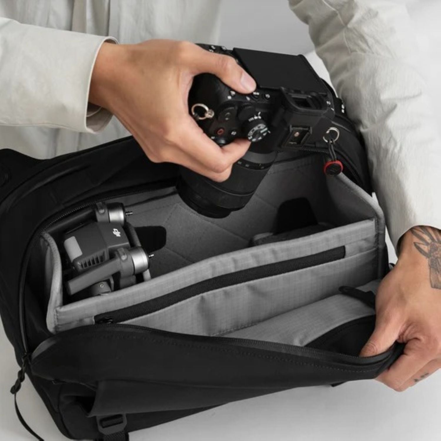 Black Ember Grip Sling 12 Camera Insert