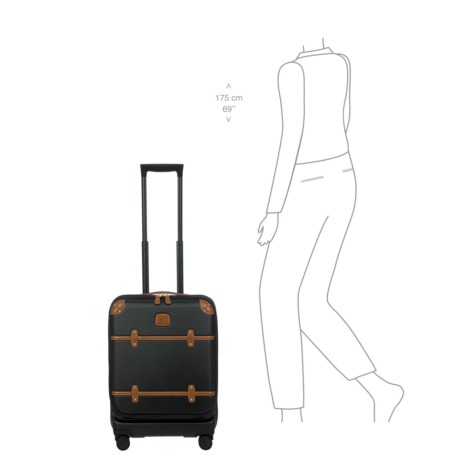 BRIC'S Bellagio 3 21" Expandable Carry-On Luggage Spinner + Pocket with USB