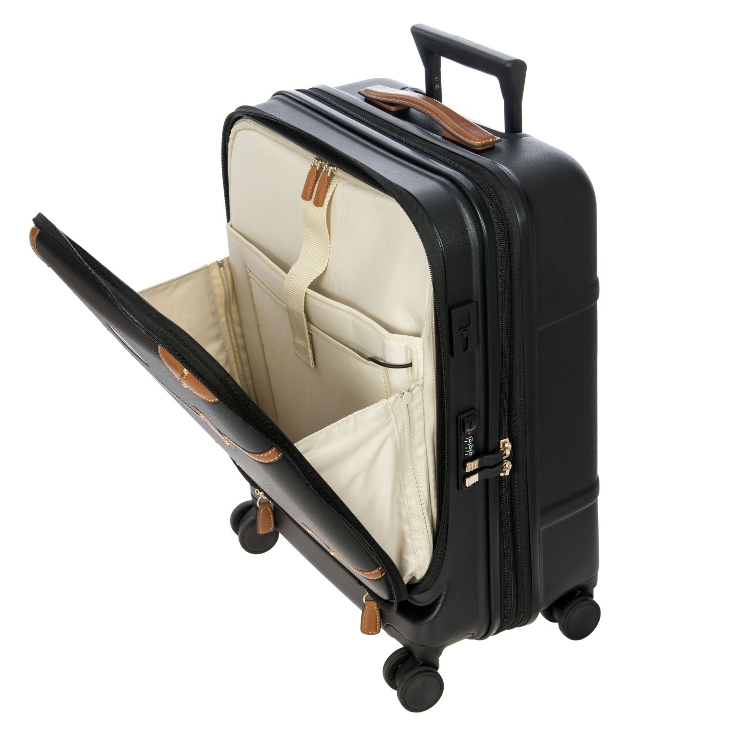 BRIC'S Bellagio 3 21" Expandable Carry-On Luggage Spinner + Pocket with USB