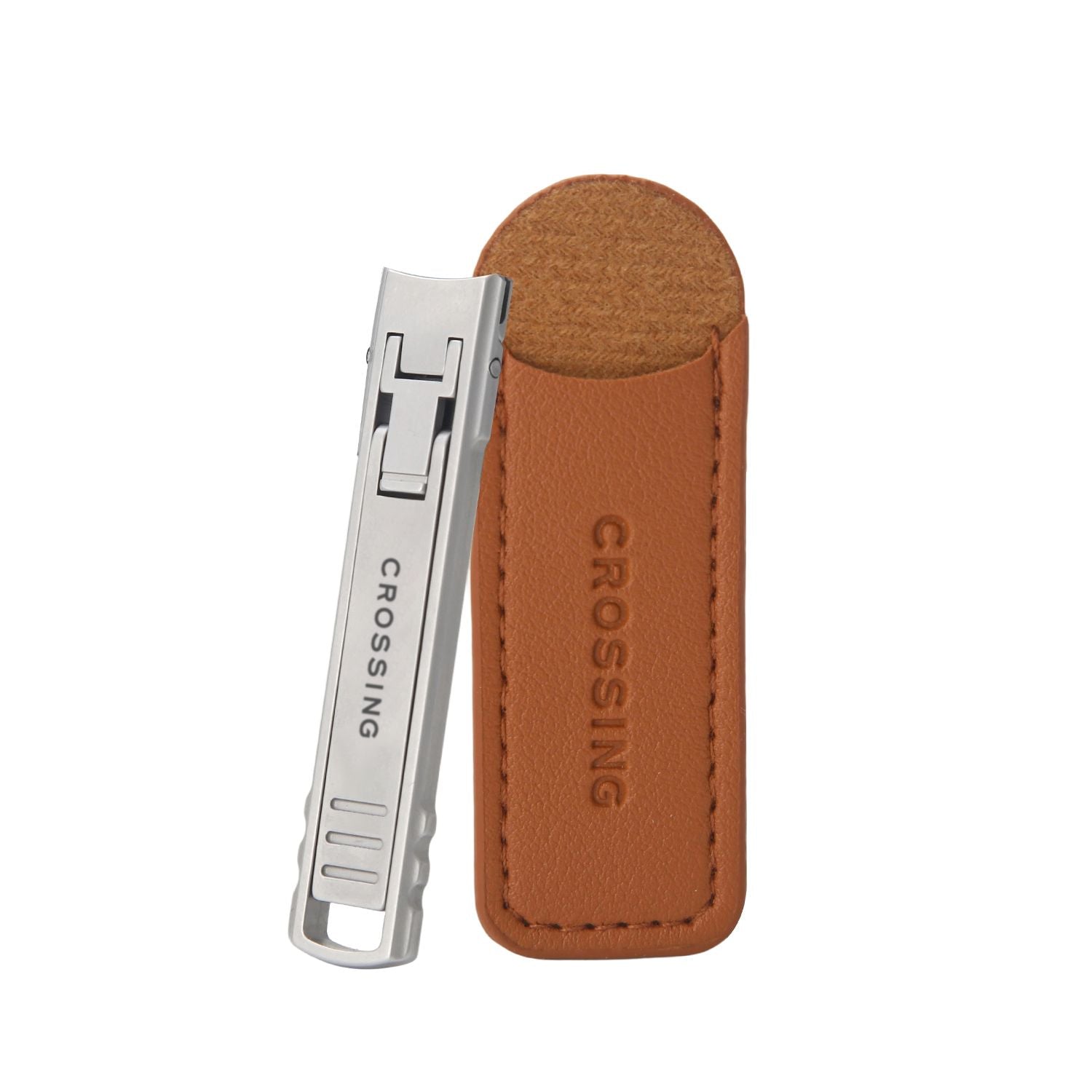 Crossing Compact Travel Stainless-Steel Nail Clippers With Pouch V2