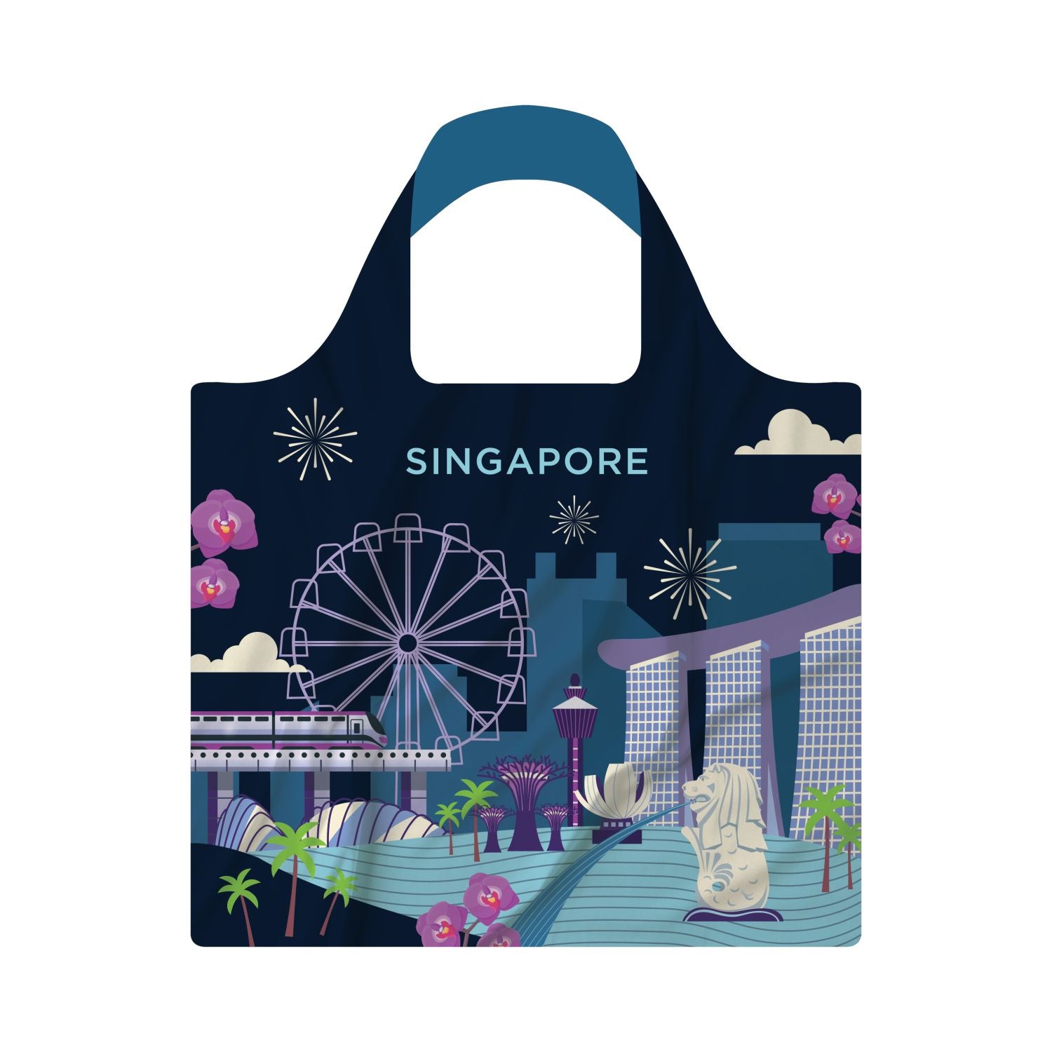 Crossing Recycled Foldable Bag