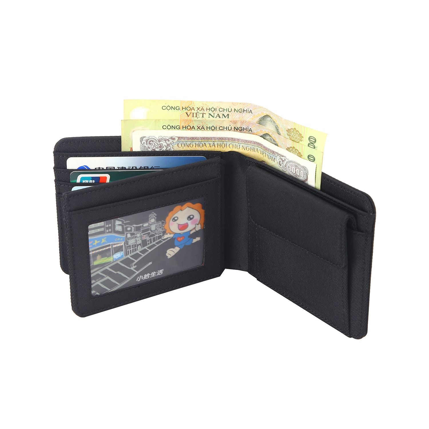 Crossing RFID Bifold Wallet with Coin Pocket & Card Flap V2