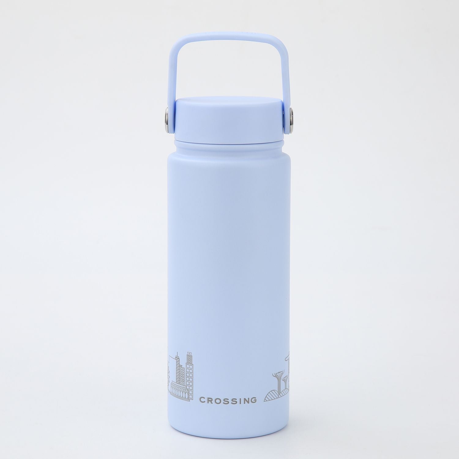 Crossing Urban Ceramic S/S Insulated Flat Cap Bottle With Handle 600ml