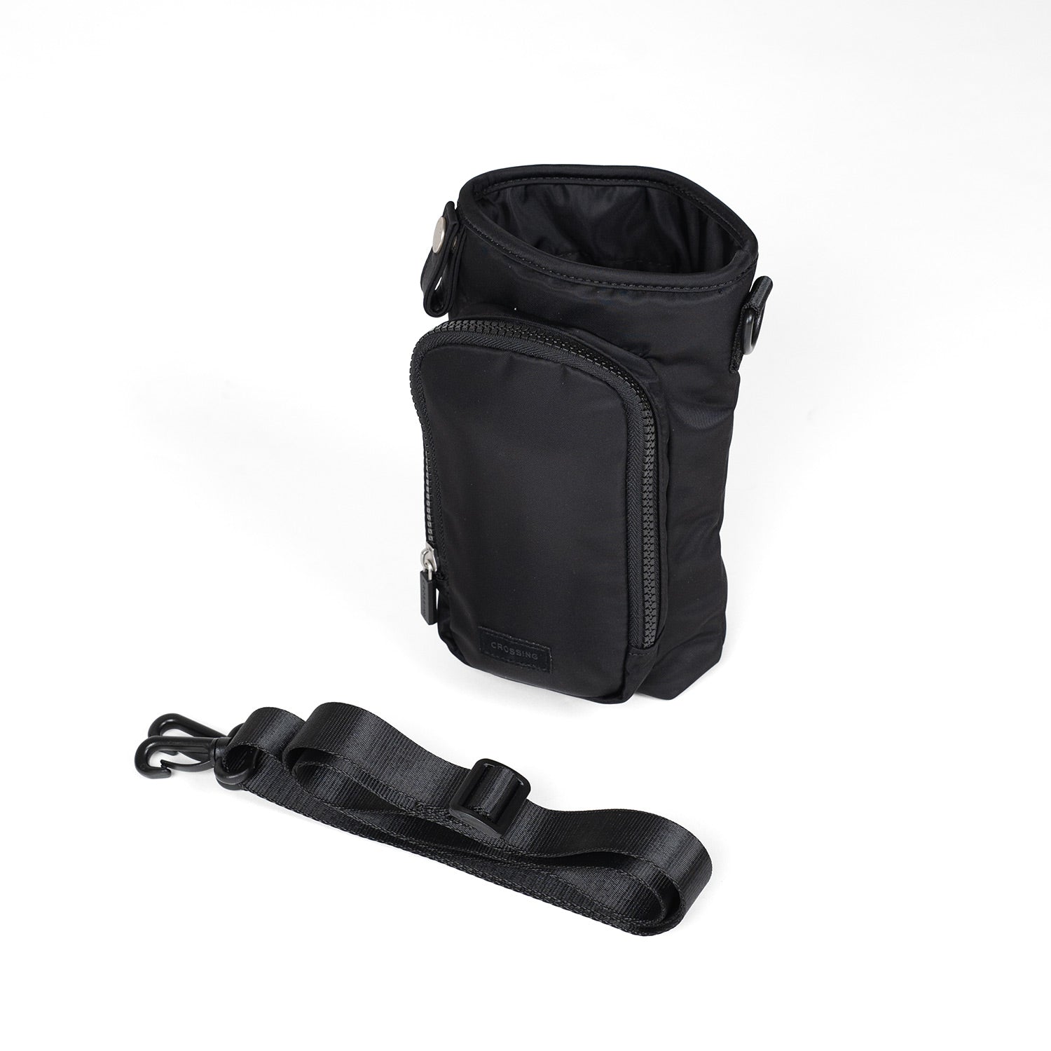 Crossing Water Bottle Crossbody Bag With Front Pocket 2L