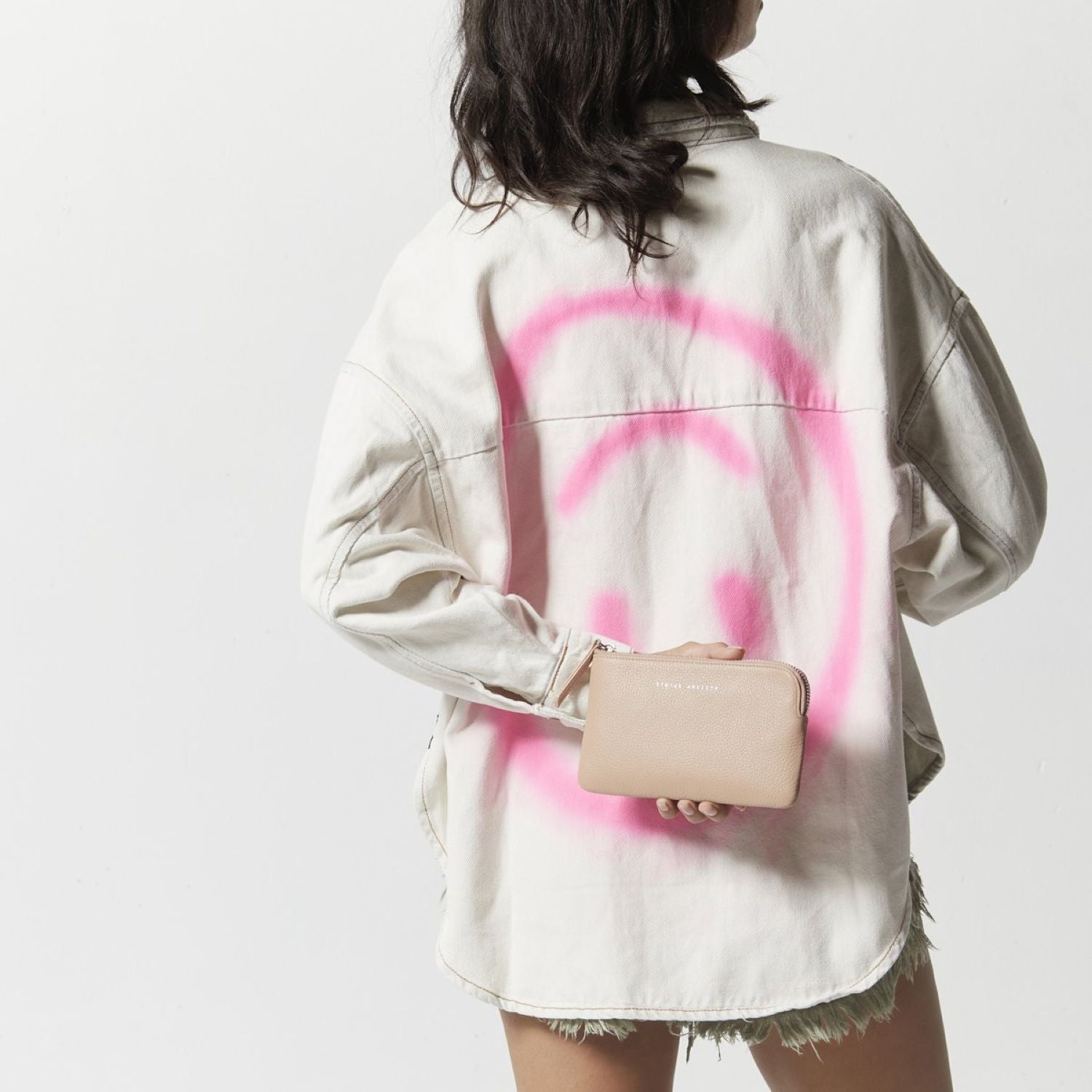 Status Anxiety Smoke And Mirrors Zip Leather Pouch