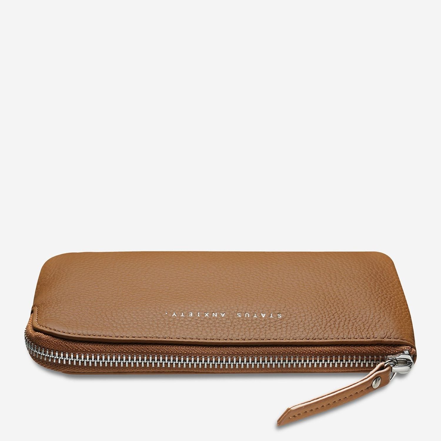 Status Anxiety Smoke And Mirrors Zip Leather Pouch