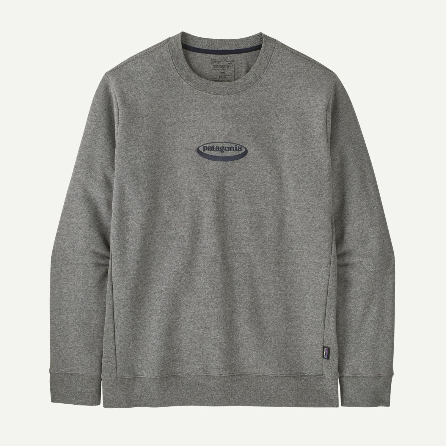 Patagonia Men's '95 Oval Logo Uprisal Crew Sweatshirt (Gravel Heather)