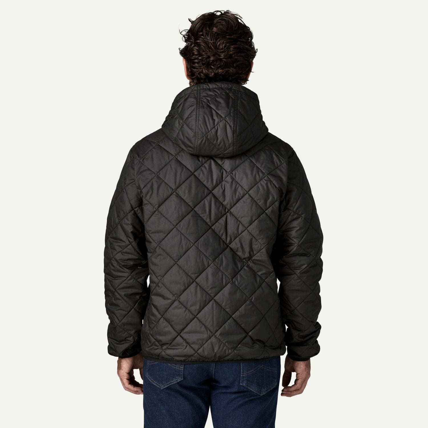Patagonia Men's Diamond Quilted Bomber Hoody (Black W/Black)