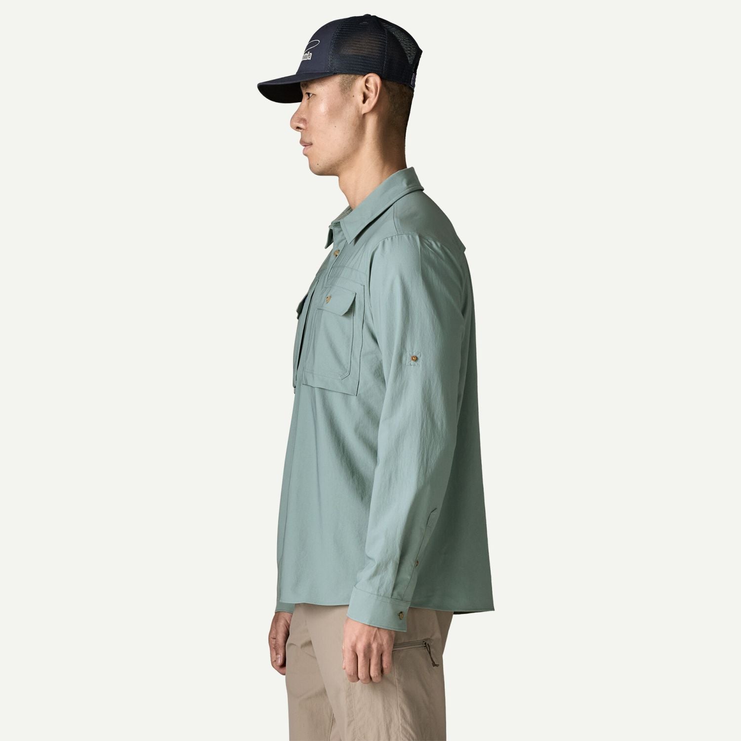 Patagonia Men's Long-Sleeved Self-Guided Sun Shirt (Blue Sage)