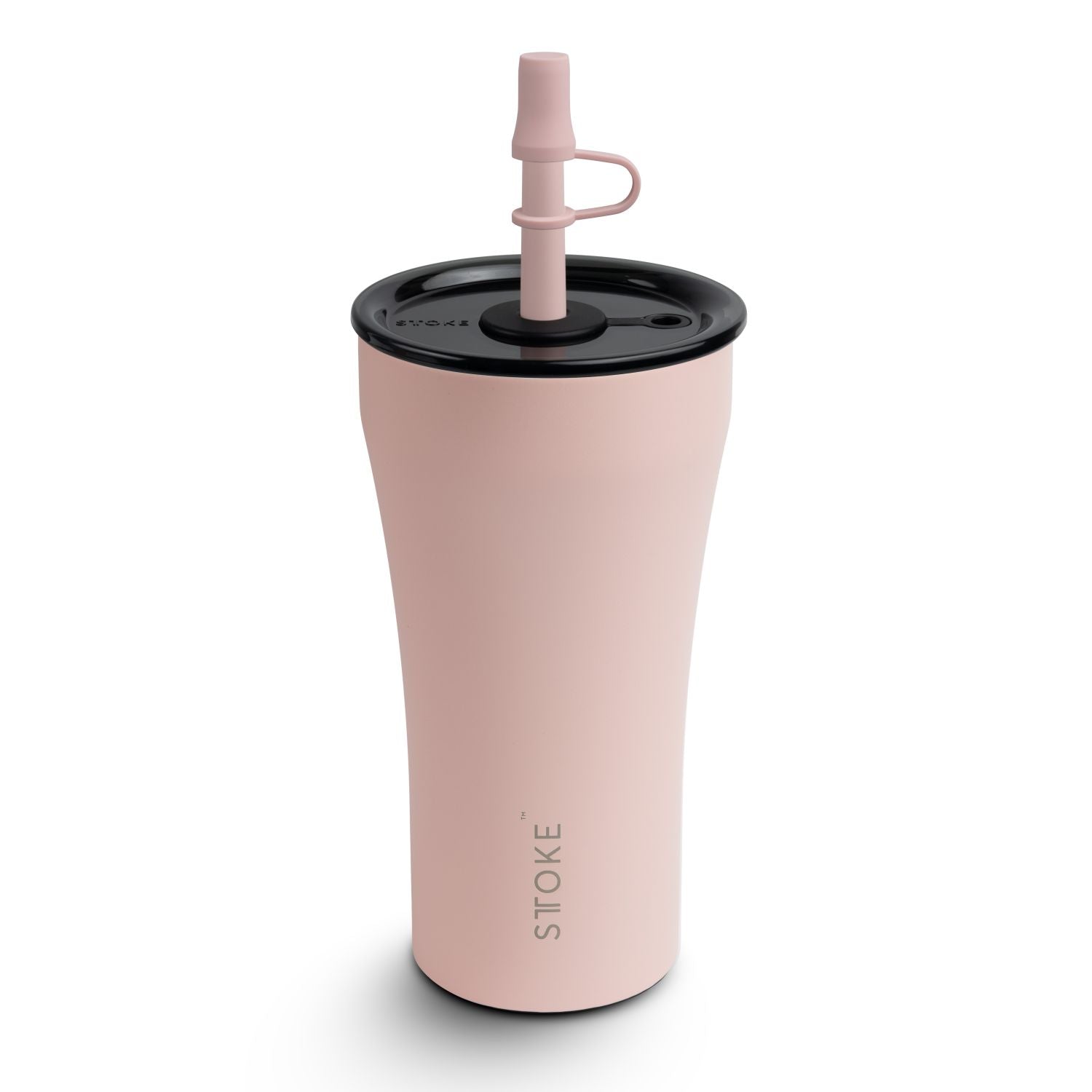 STTOKE Earth Leakproof Ceramic Insulated Cup Powder Coating With Straw 20OZ