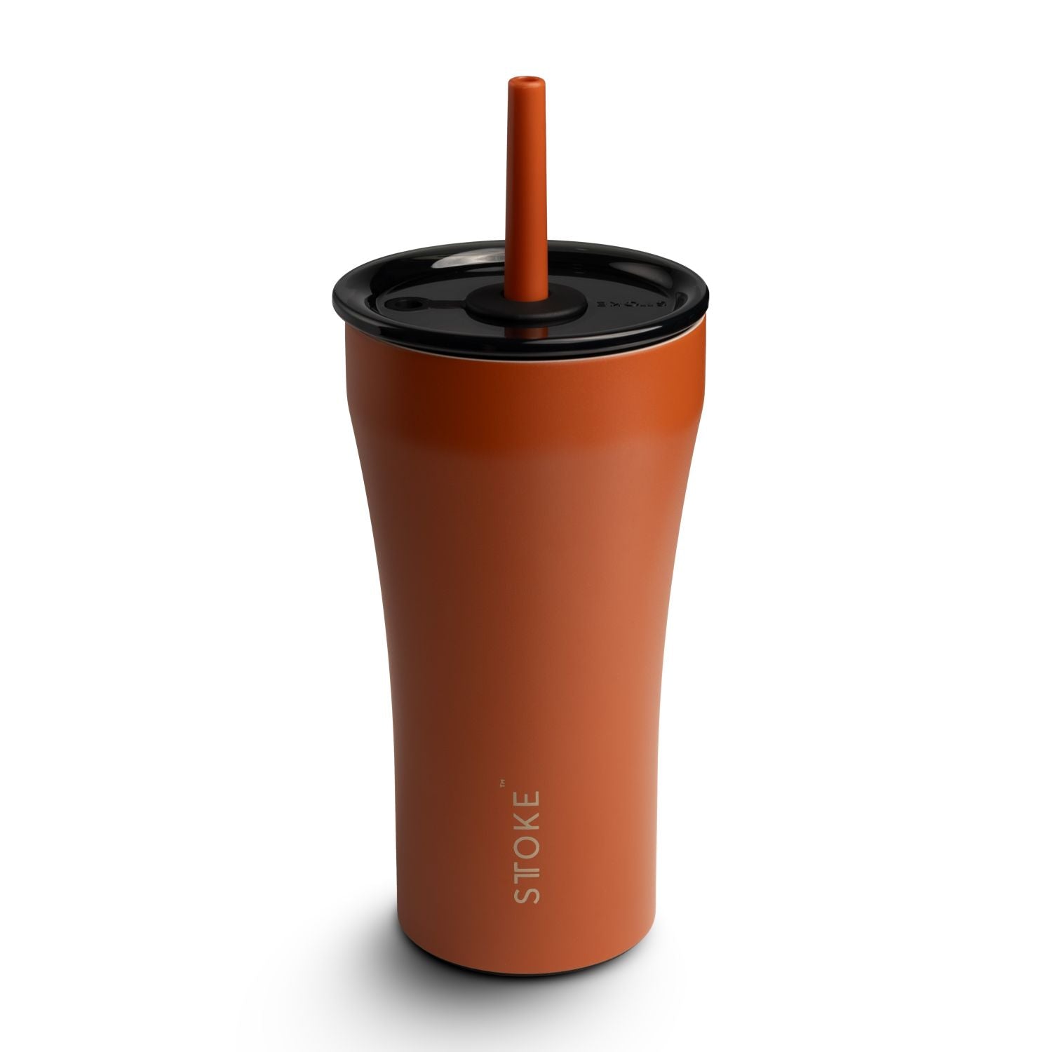 STTOKE Earth Leakproof Ceramic Insulated Cup Powder Coating With Straw 20oz