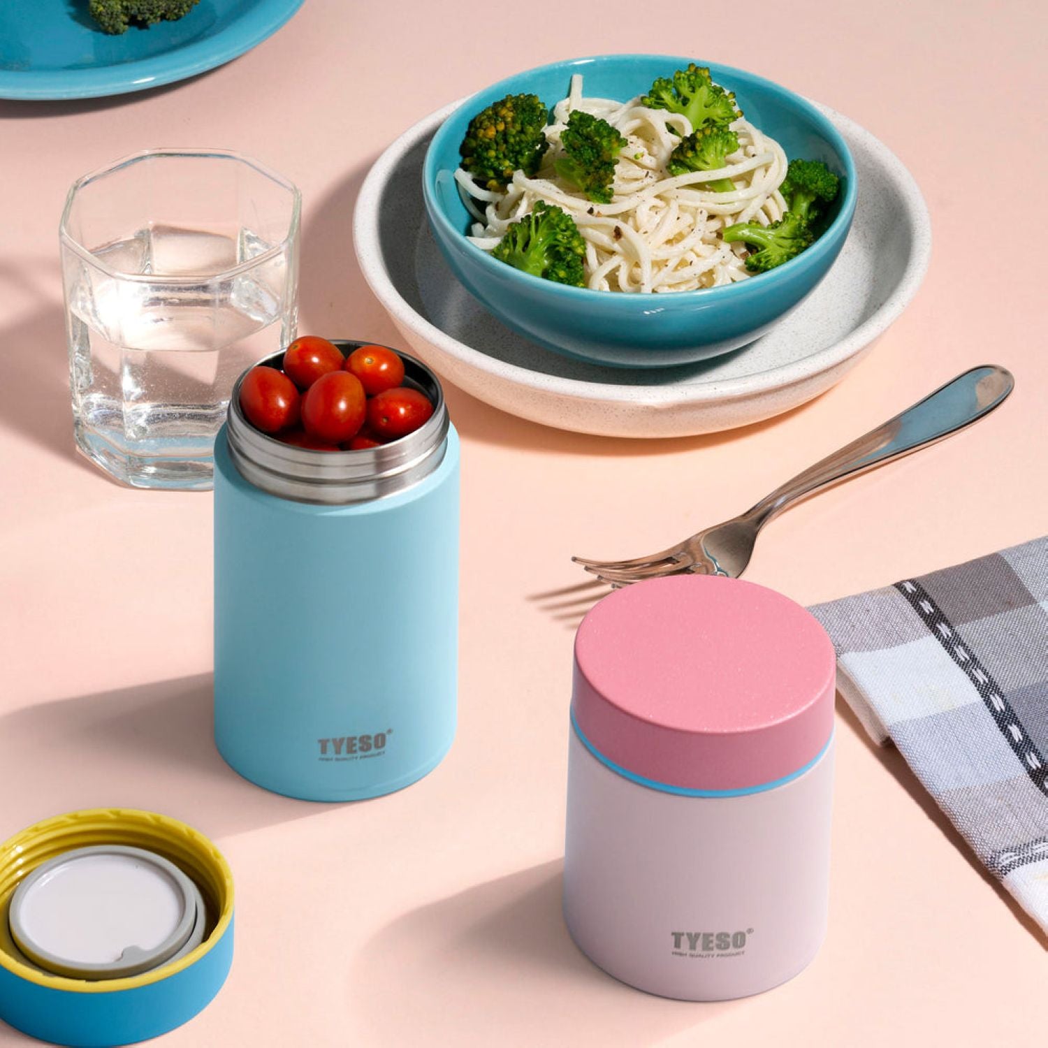 Tyeso Petal Inner S/S 316 Vacuum Insulated Food Jar 260ML - Orange