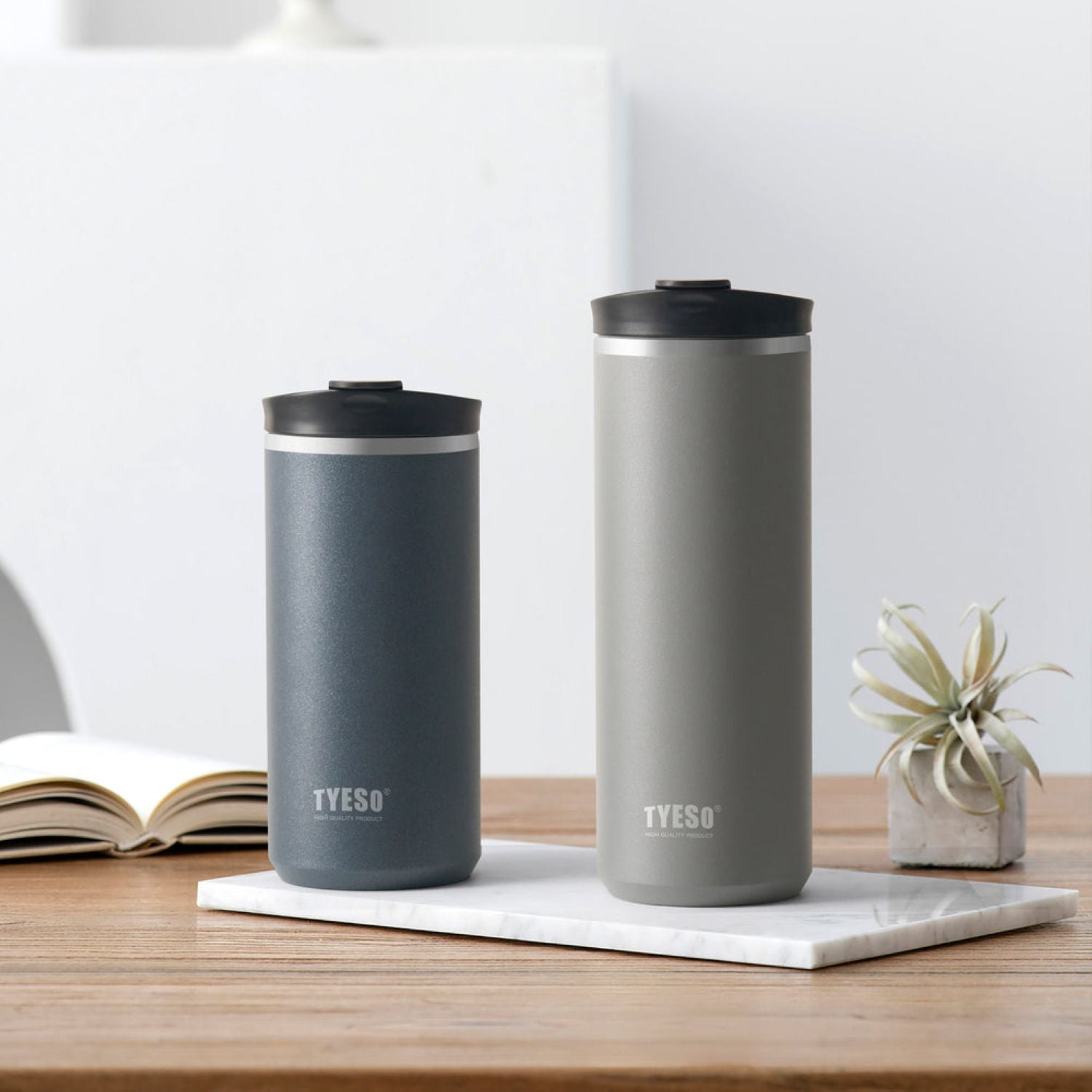 Tyeso Vant Leakproof Multi Press S/S Vacuum Tumbler 600ML - White