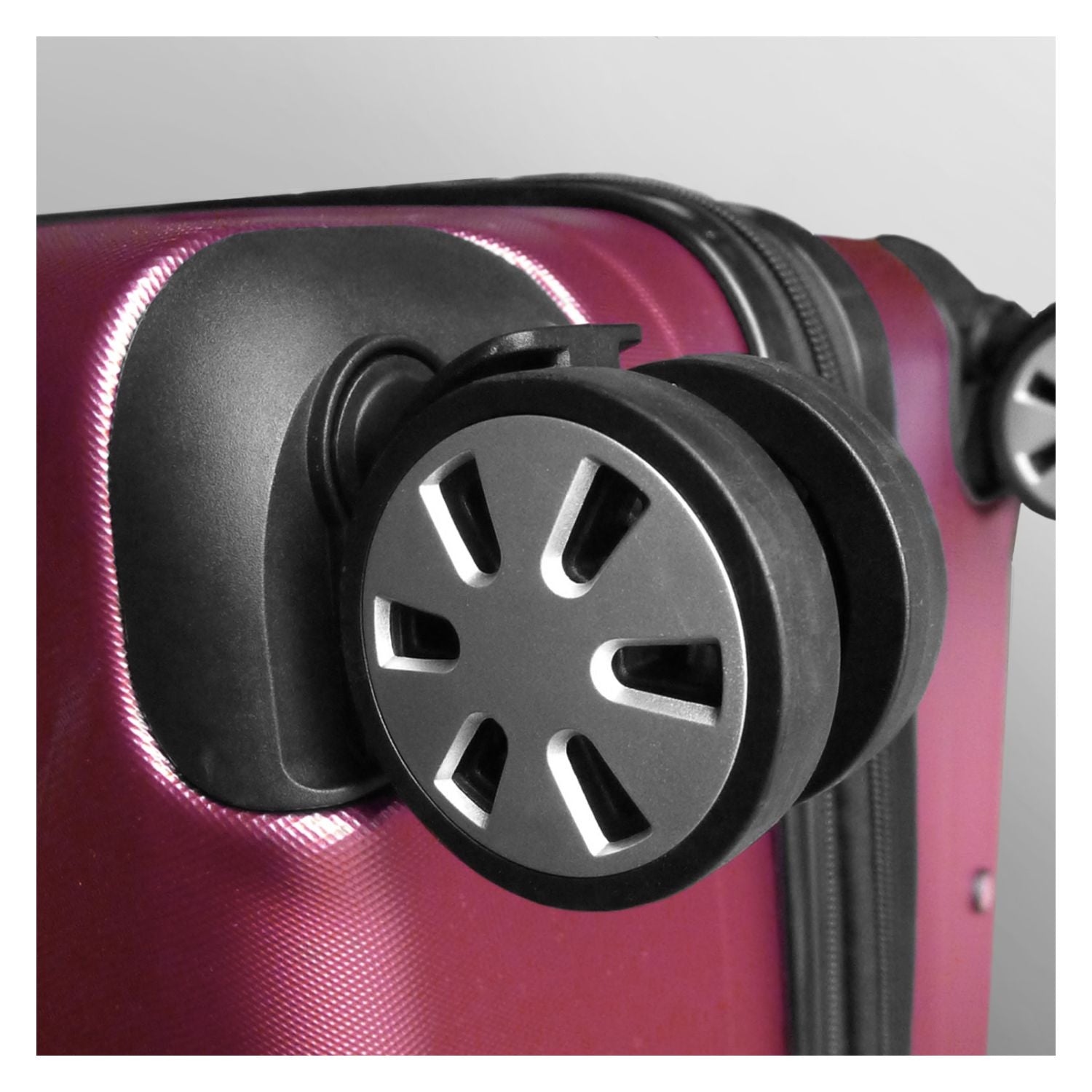 Crossing 28 Inch 24 Inch Double Zipper Expandable Upright Spinner Luggage Set