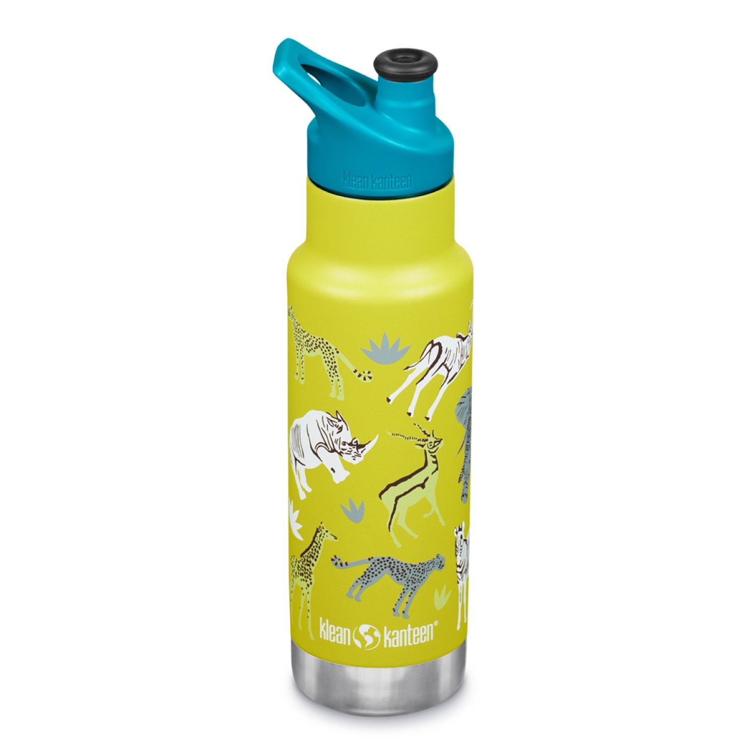 Klean Kanteen Insulated Kid Classic 12oz Water Bottle (with Kid Sport Cap)