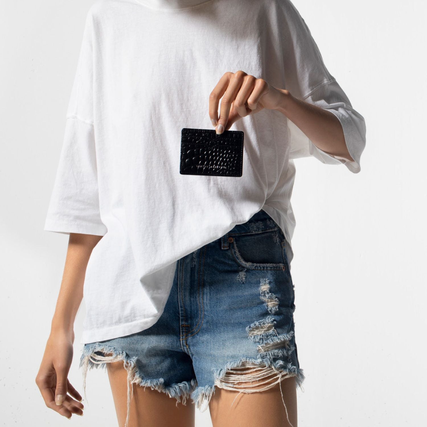 Status Anxiety Together For Now Leather Card Case (SA)