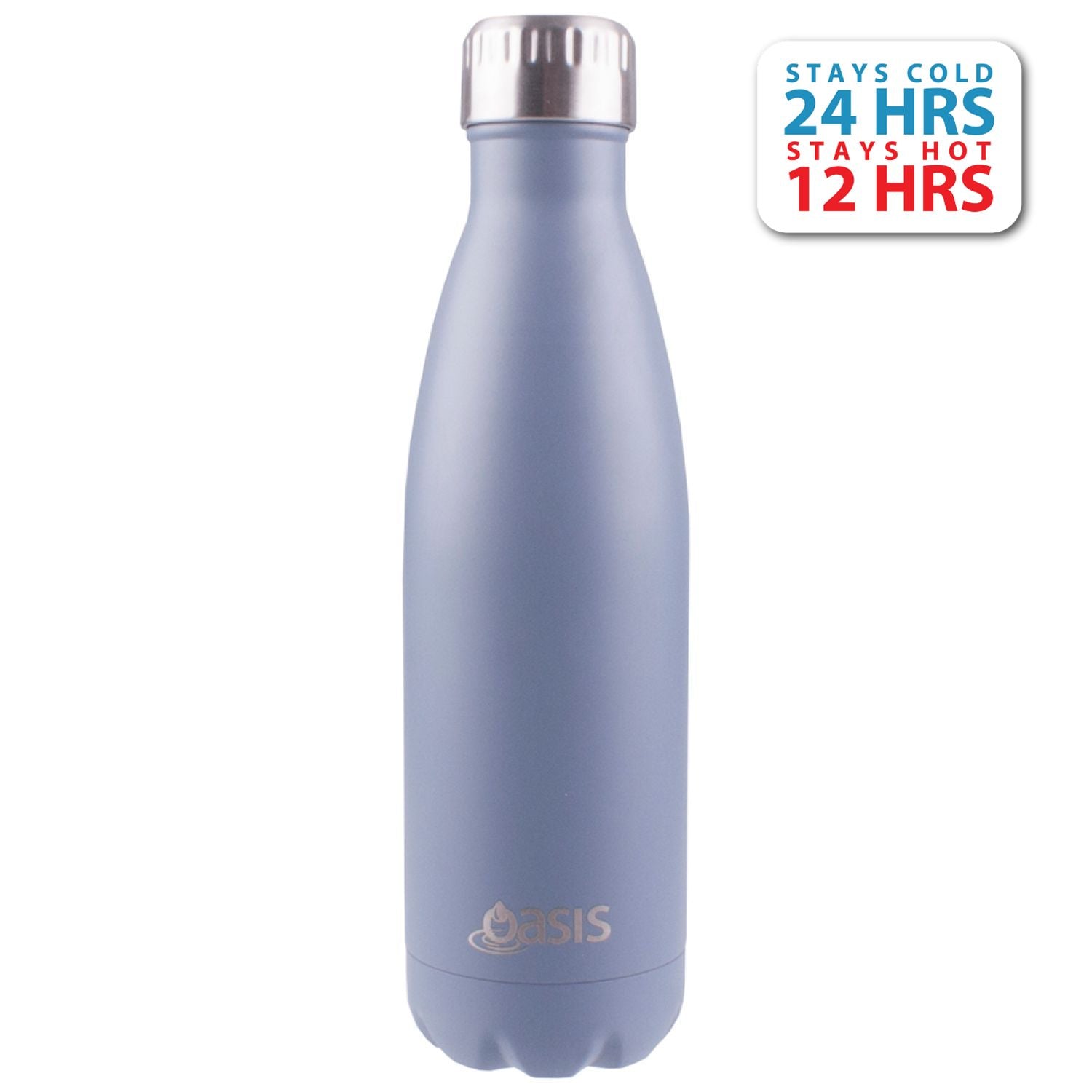 Oasis Stainless Steel Insulated Water Bottle 500ML (Plain) | Gifts & Lifestyle, Insulated Water Bottles, Travel Accessories, Water Bottles | Oasis Bottles-3