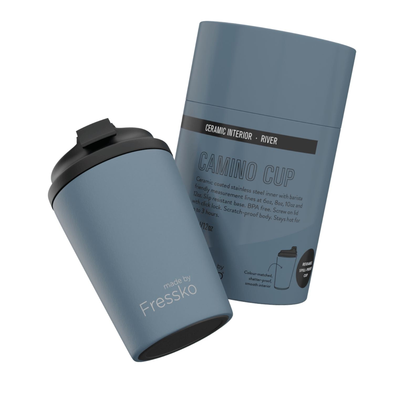 Made By Fressko Camino 12oz Insulated Ceramic Cup