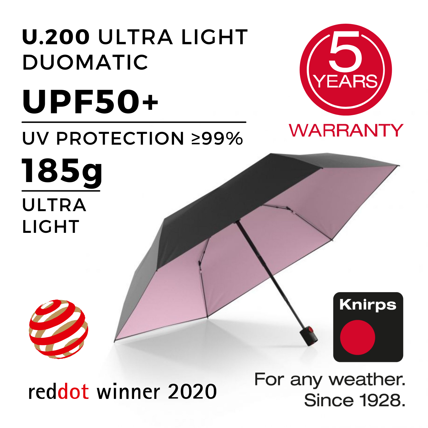 Knirps U.200 Ultra Light Duomatic Umbrella